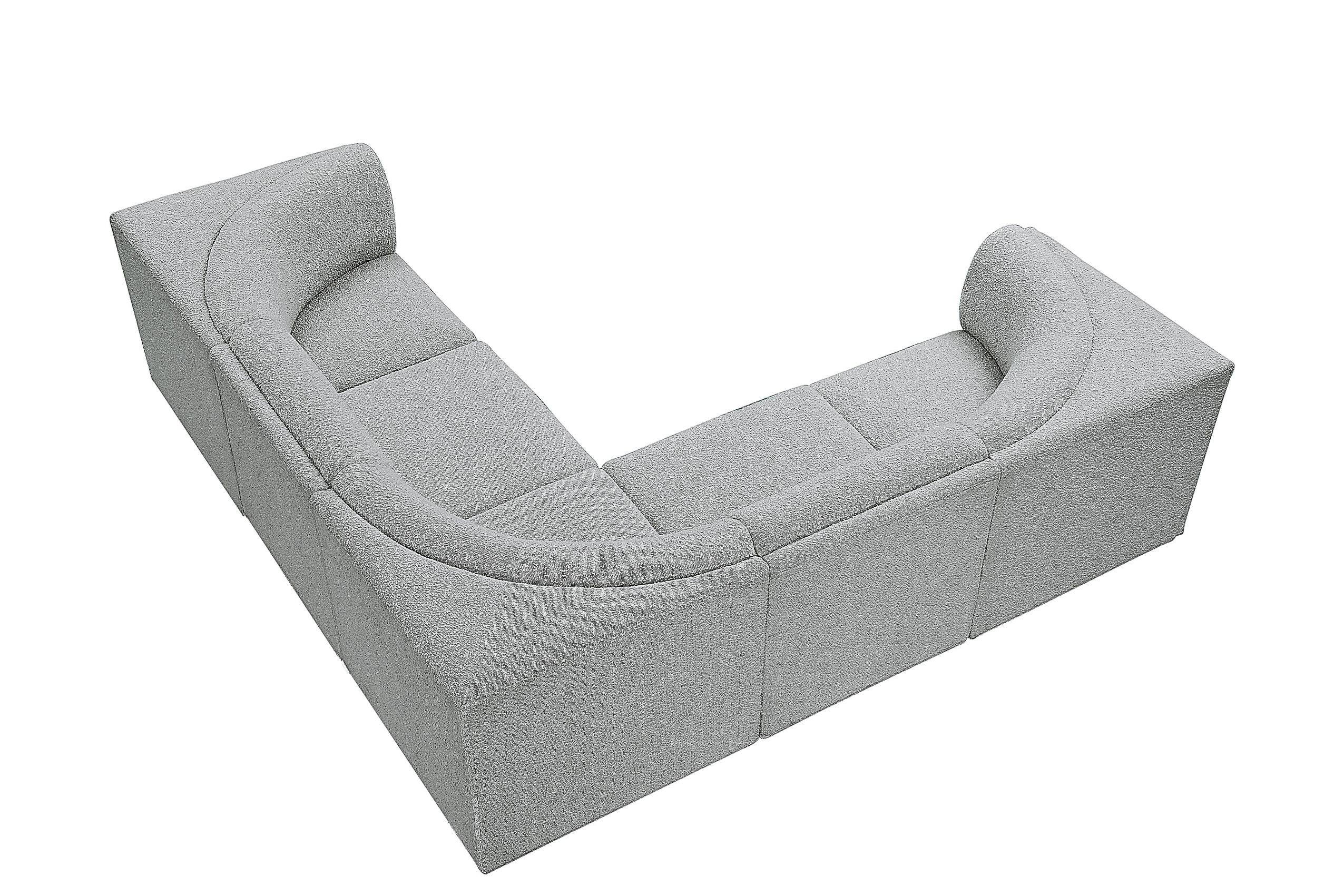 

        
Meridian Furniture Ollie 118Grey-Sec5B Modular Sectional Gray Boucle 094308305639
