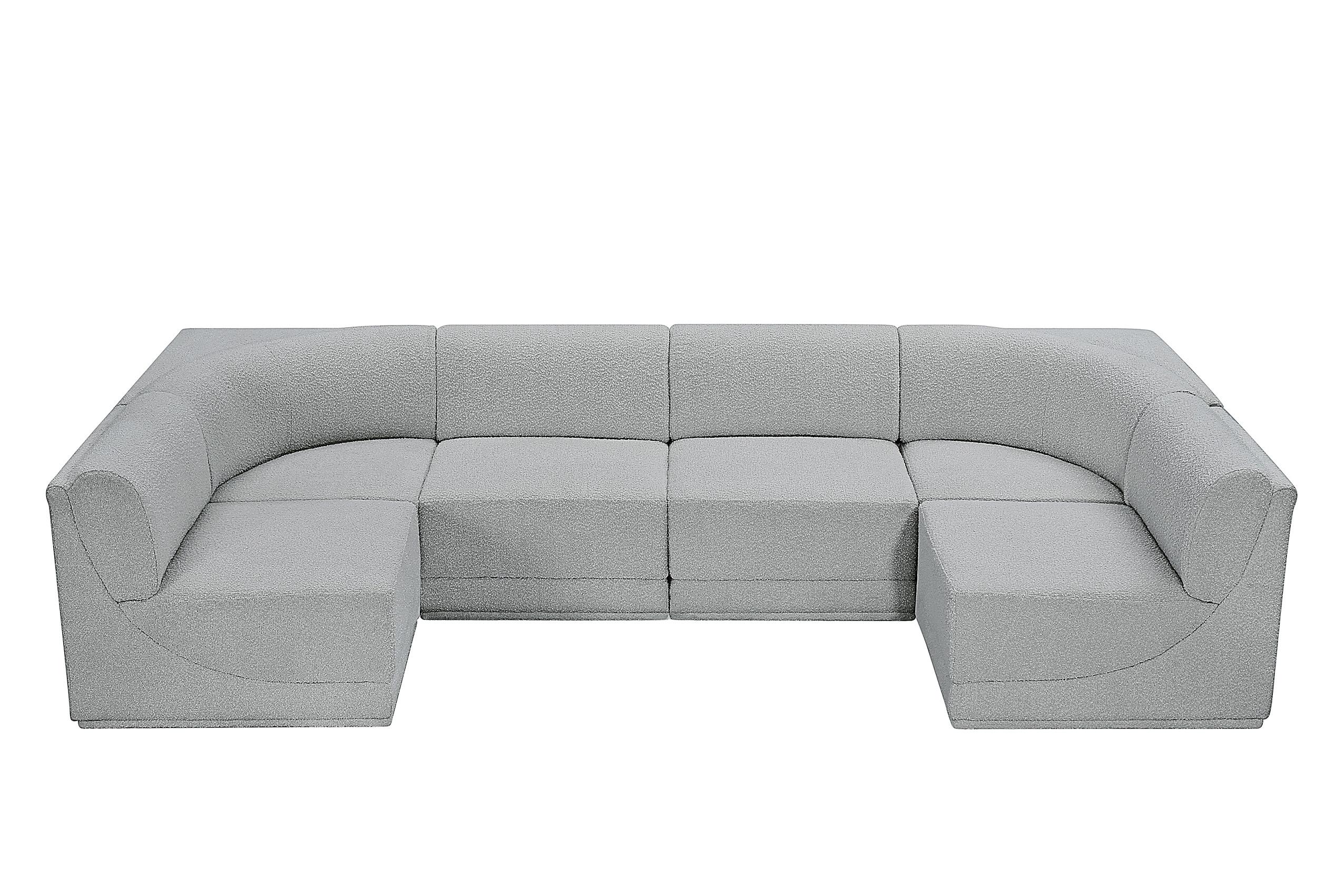 

        
Meridian Furniture Ollie 118Grey-Sec6B Modular Sectional Gray Boucle 094308305783

