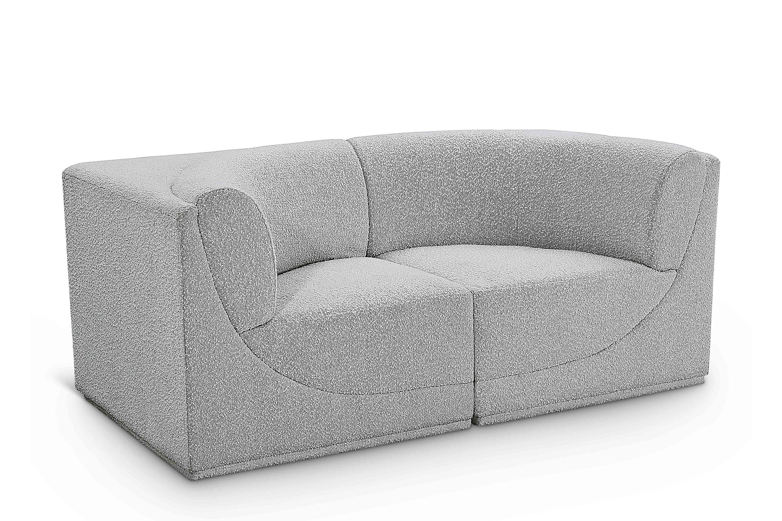 

    
Glam Gray Boucle Modular Sofa Ollie 118Grey-S68 Meridian Contemporary Modern
