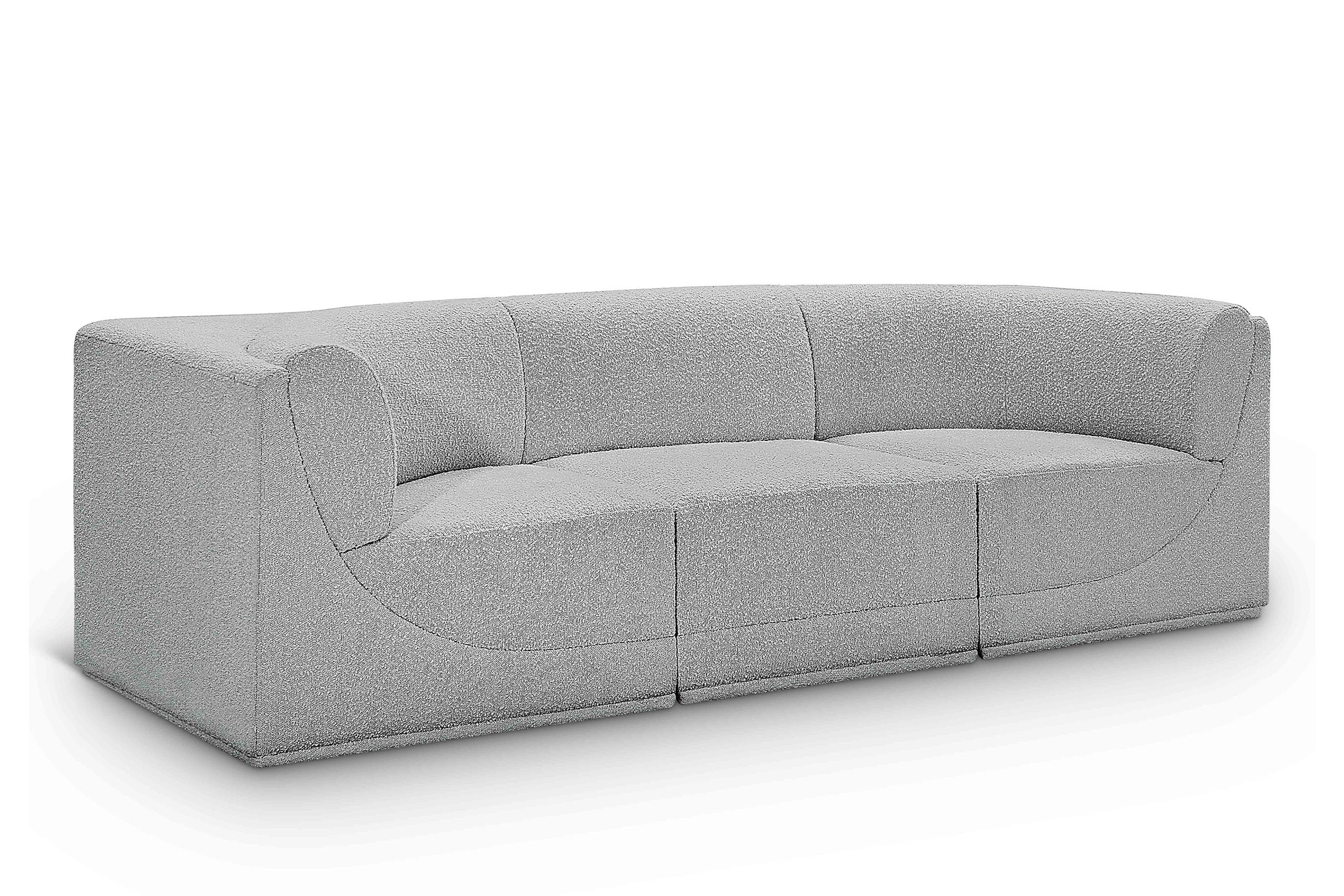 

    
Glam Gray Boucle Modular Sofa Ollie 118Grey-S98 Meridian Contemporary Modern
