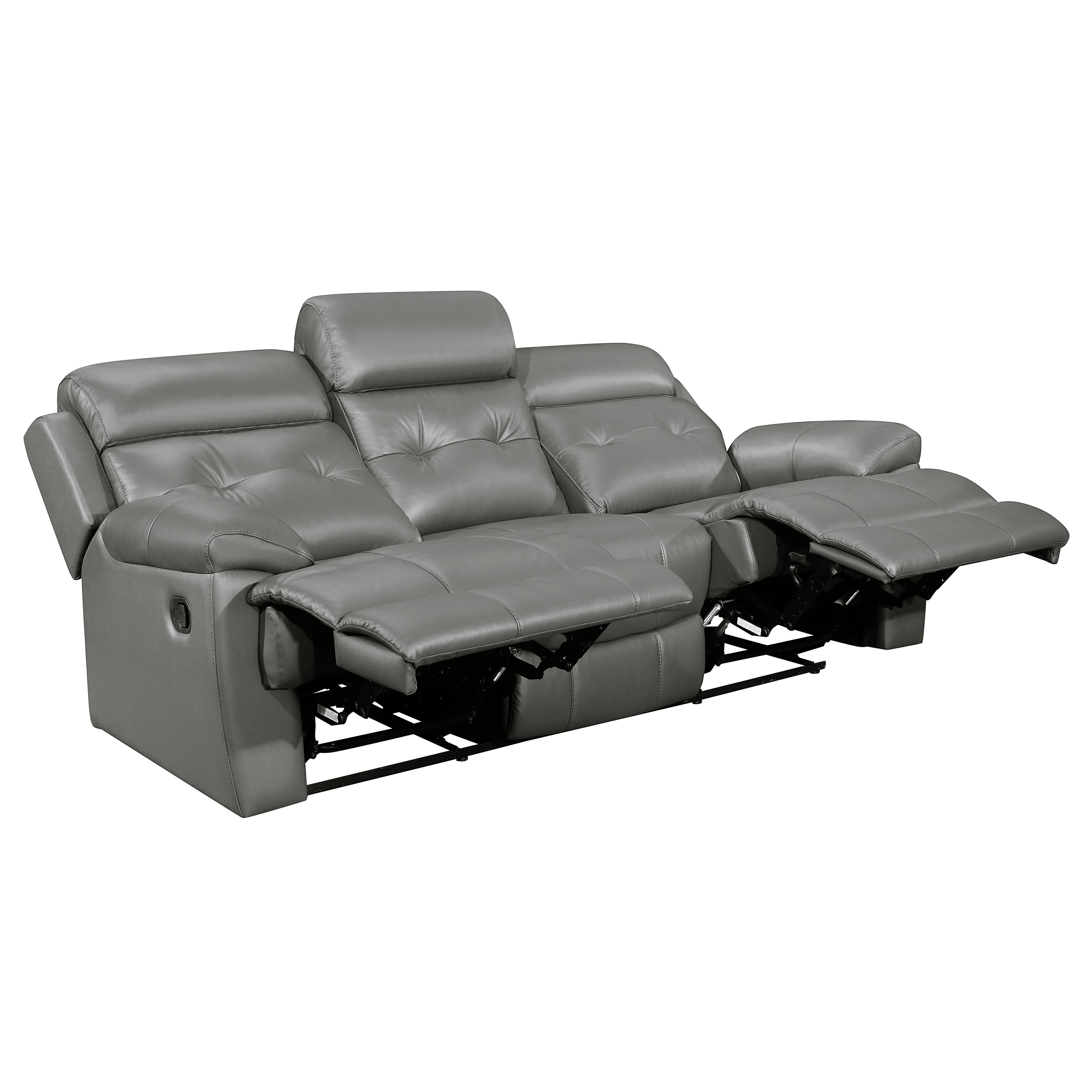

                    
Homelegance 9529GRY-2PC Lambent Reclining Sofa Set Gray Leather Purchase 
