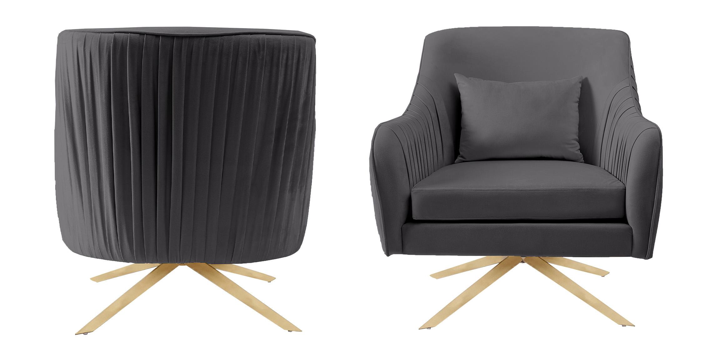 

    
585Grey-Set-2 Meridian Furniture Arm Chair Set
