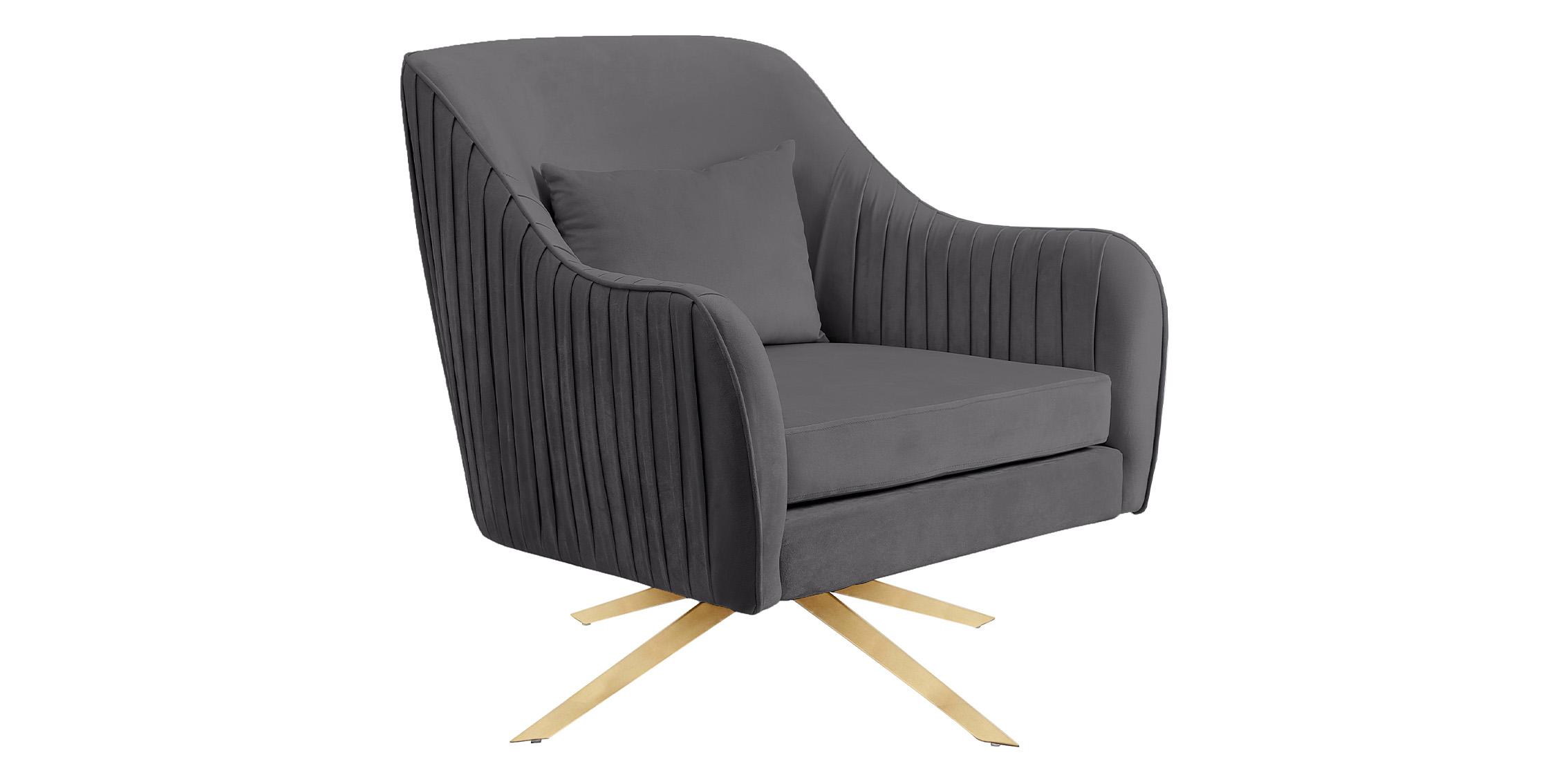 

    
585Grey-Set-2 Glam Gray Velvet Swivel Chair Set 2P PALOMA 585Grey Meridian Contemporary Modern
