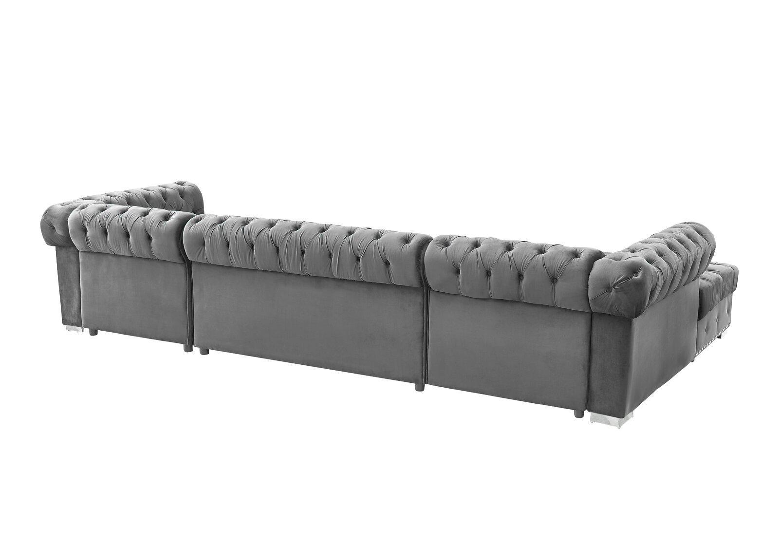 

                    
Galaxy Home Furniture MONALISA Sectional Sofa Gray Fabric Purchase 
