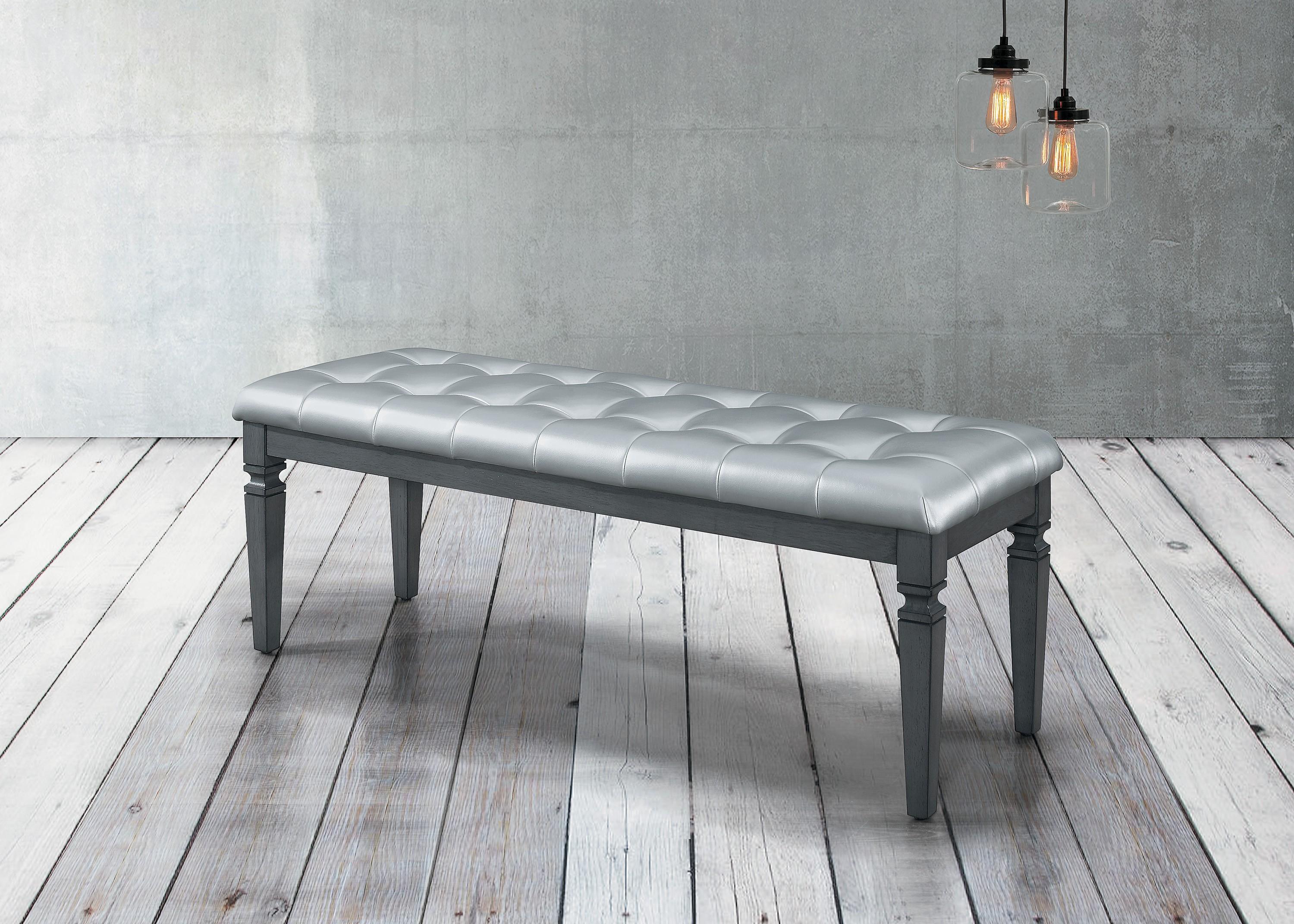 

    
Homelegance 1916GY-FBH Allura Bed Bench Gray 1916GY-FBH
