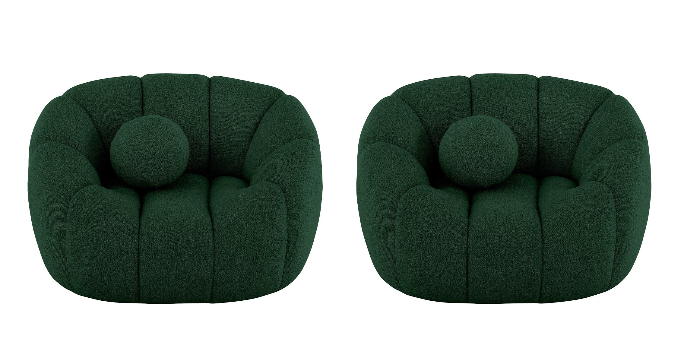 

    
Meridian Furniture ELIJAH 644Green-C Arm Chair Set Green 644Green-C-Set-2
