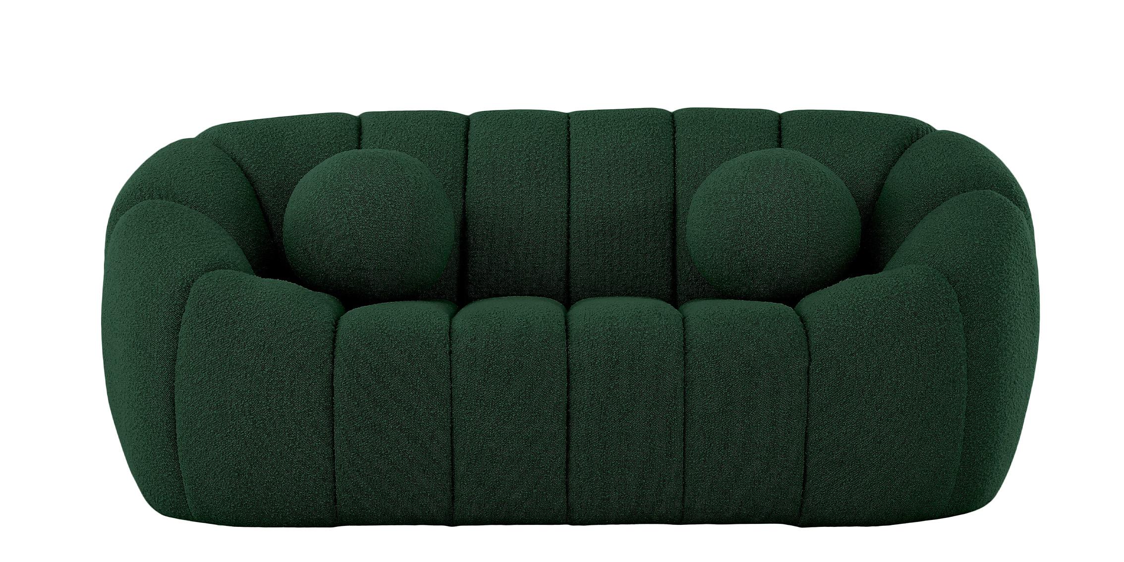 

        
094308266299Glam Green Boucle Channel Tufted Sofa Set 2P ELIJAH 644Green-S Meridian Modern
