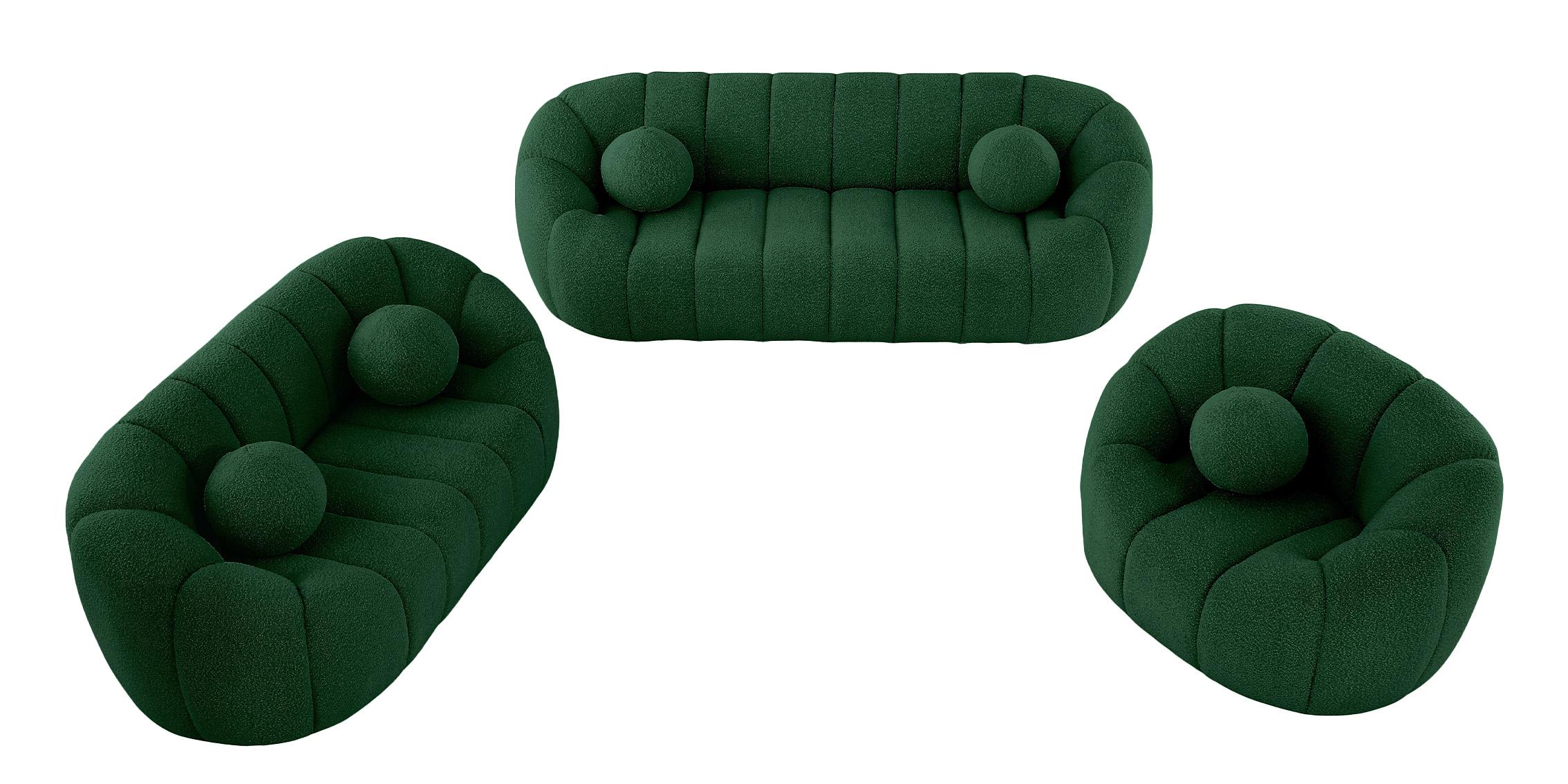 

    
Meridian Furniture ELIJAH 644Green Sofa Set Green 644Green-S-Set-3
