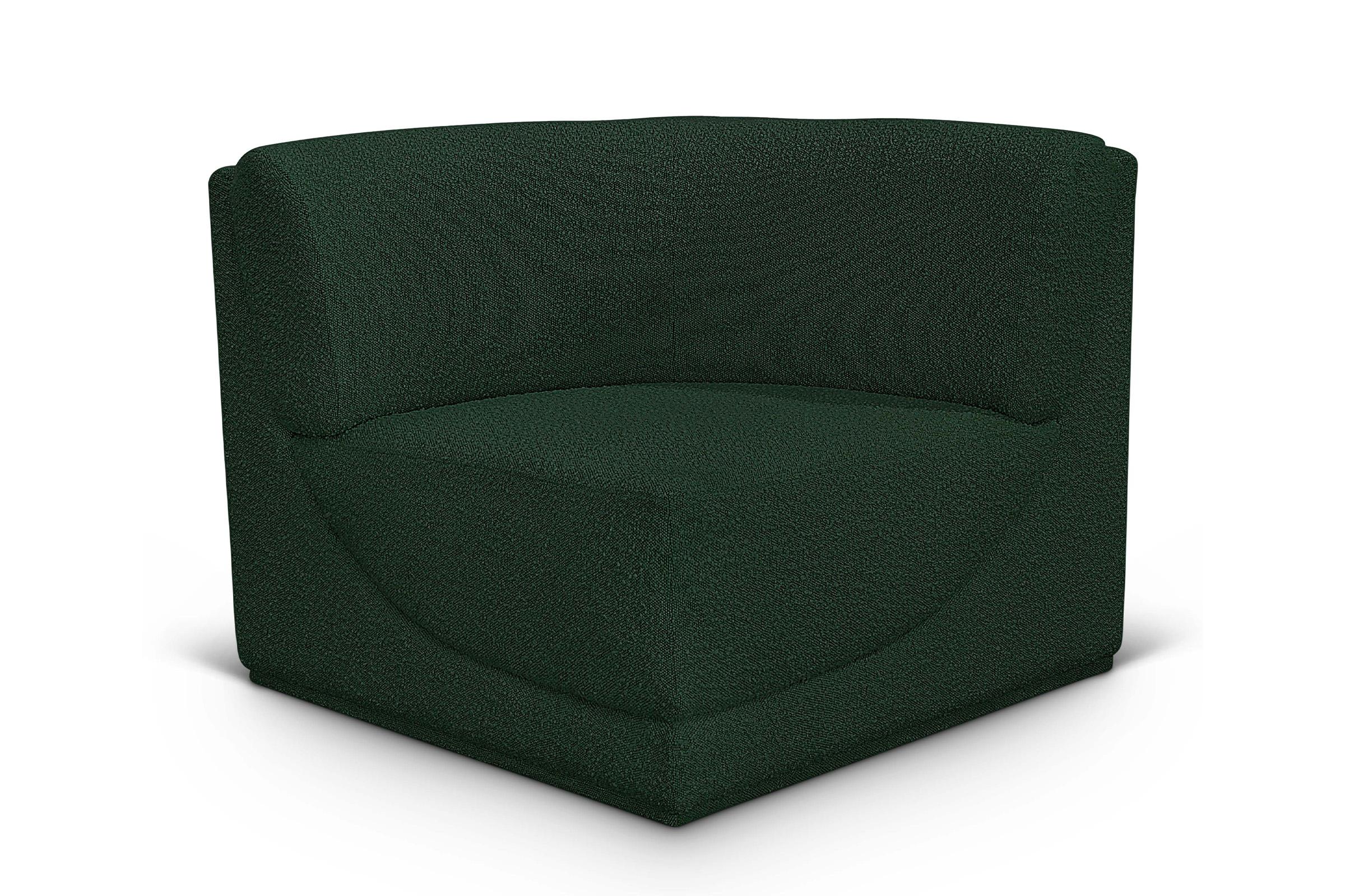 Contemporary, Modern Modular Corner Chair Ollie 118Green-Corner 118Green-Corner in Green 
