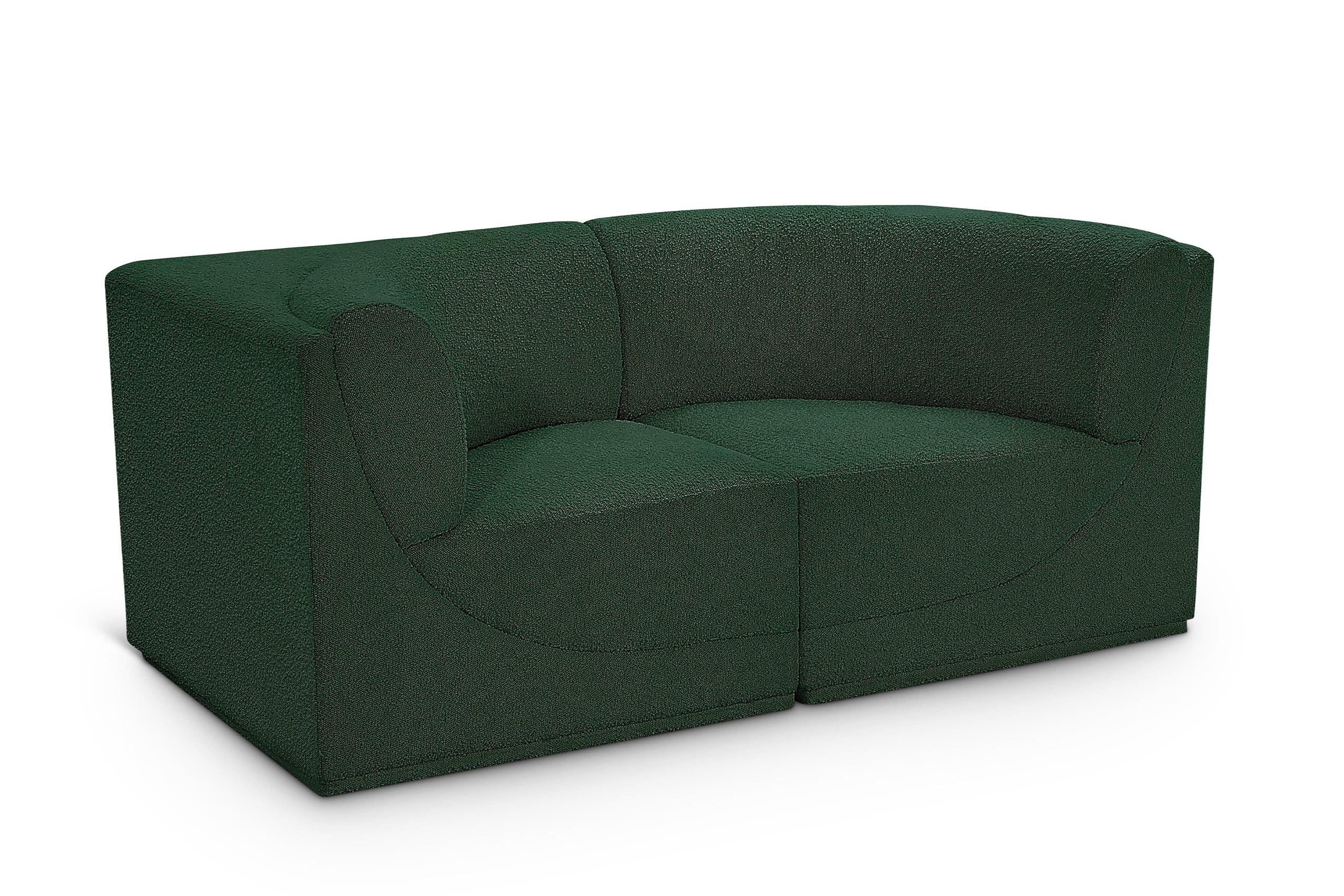 

    
Glam Green Boucle Modular Sofa Ollie 118Green-S68 Meridian Contemporary Modern
