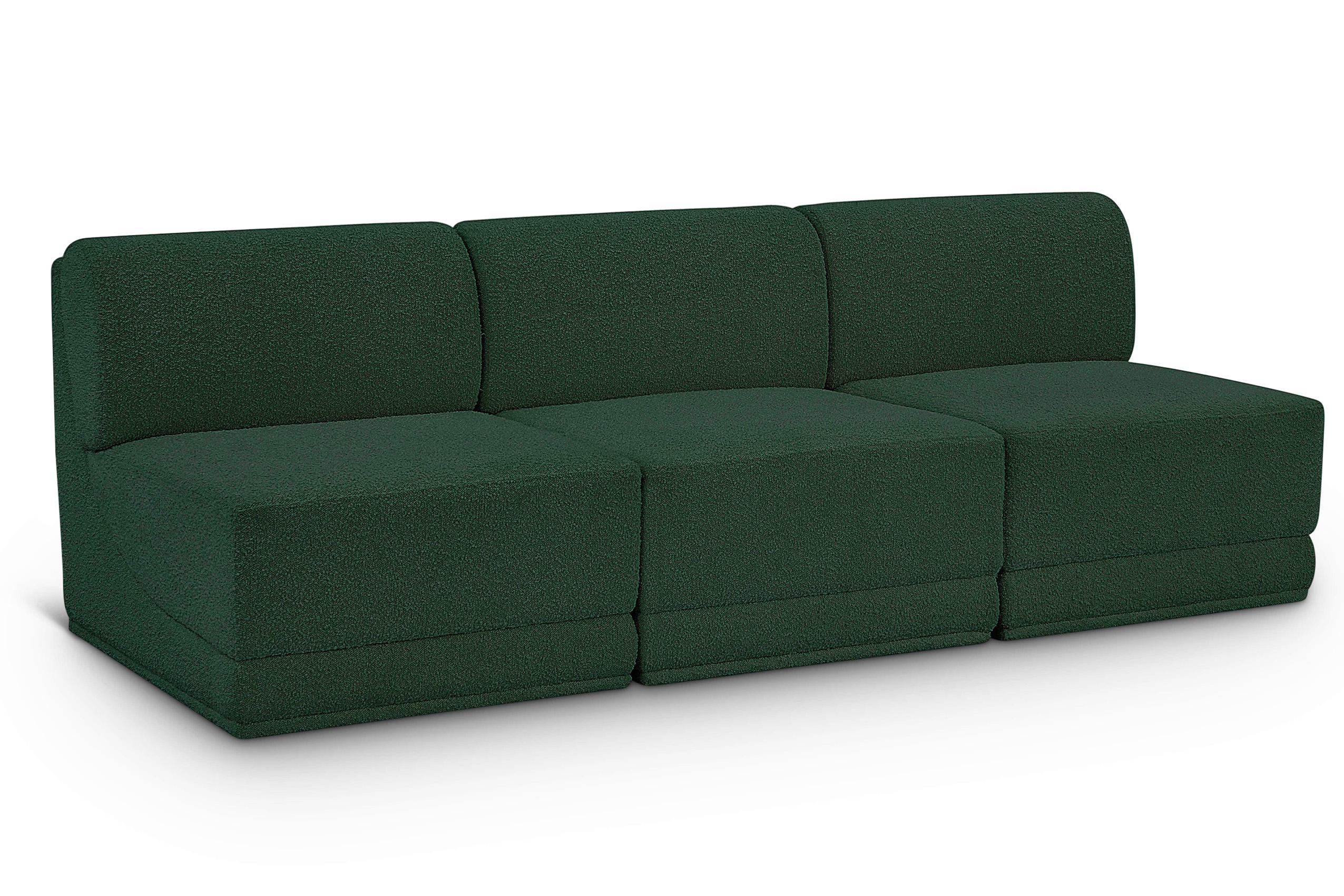 

    
Glam Green Boucle Modular Sofa Ollie 118Green-S90 Meridian Contemporary Modern
