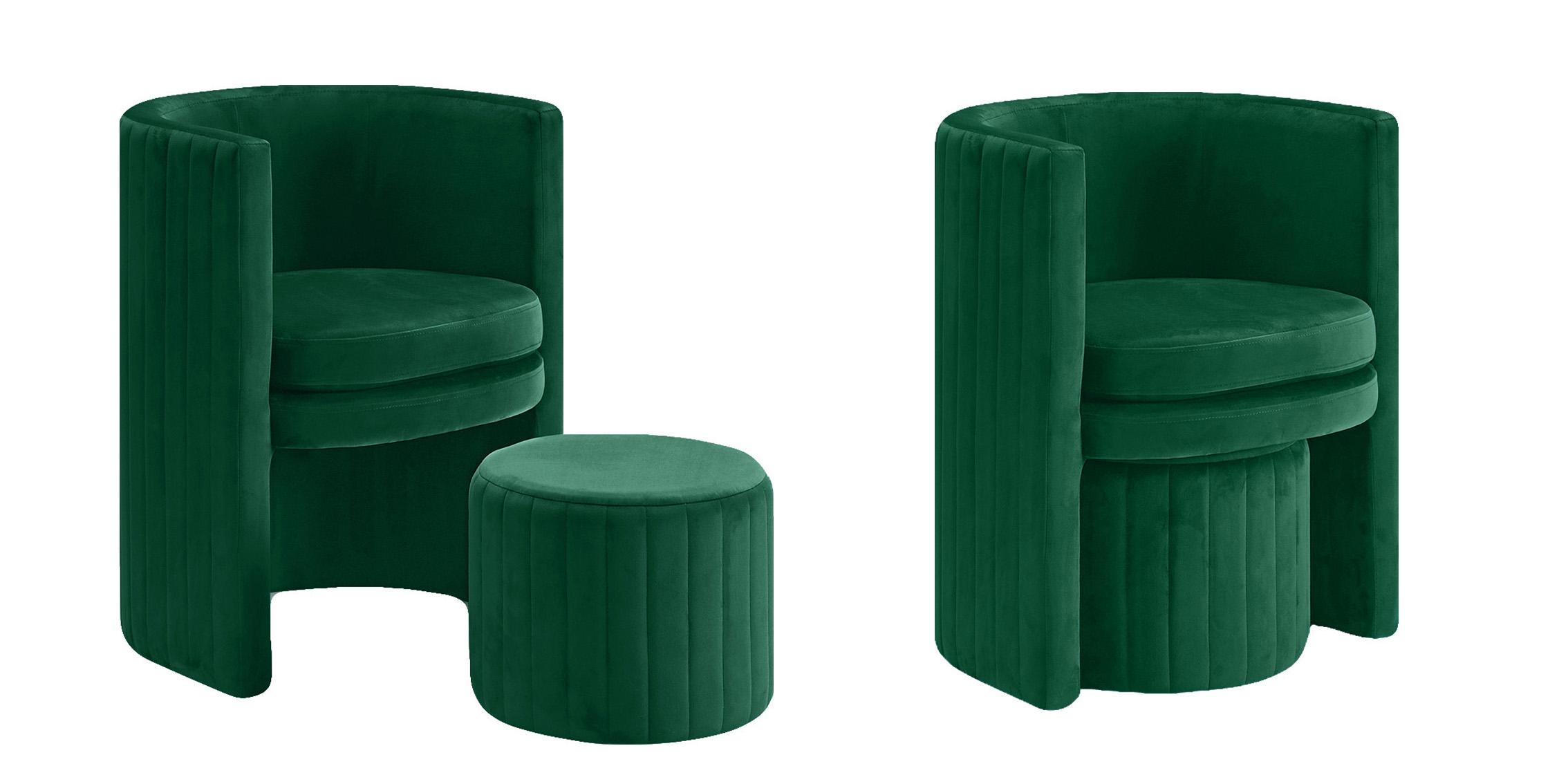 

    
Meridian Furniture SELENA 555Green Arm Chair Set Green 555Green-Set-4
