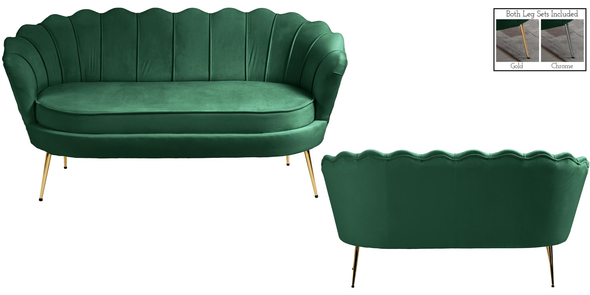 

        
Meridian Furniture GARDENIA 684Green loveset Green Velvet 094308257273

