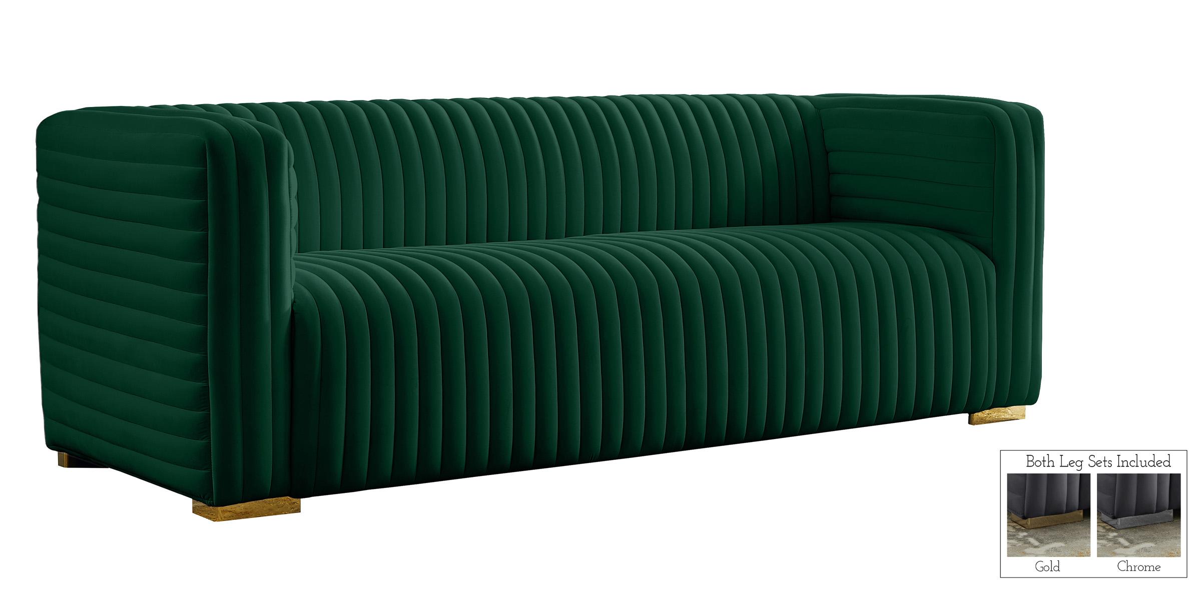 Meridian Furniture Ravish 640Green-S Sofa