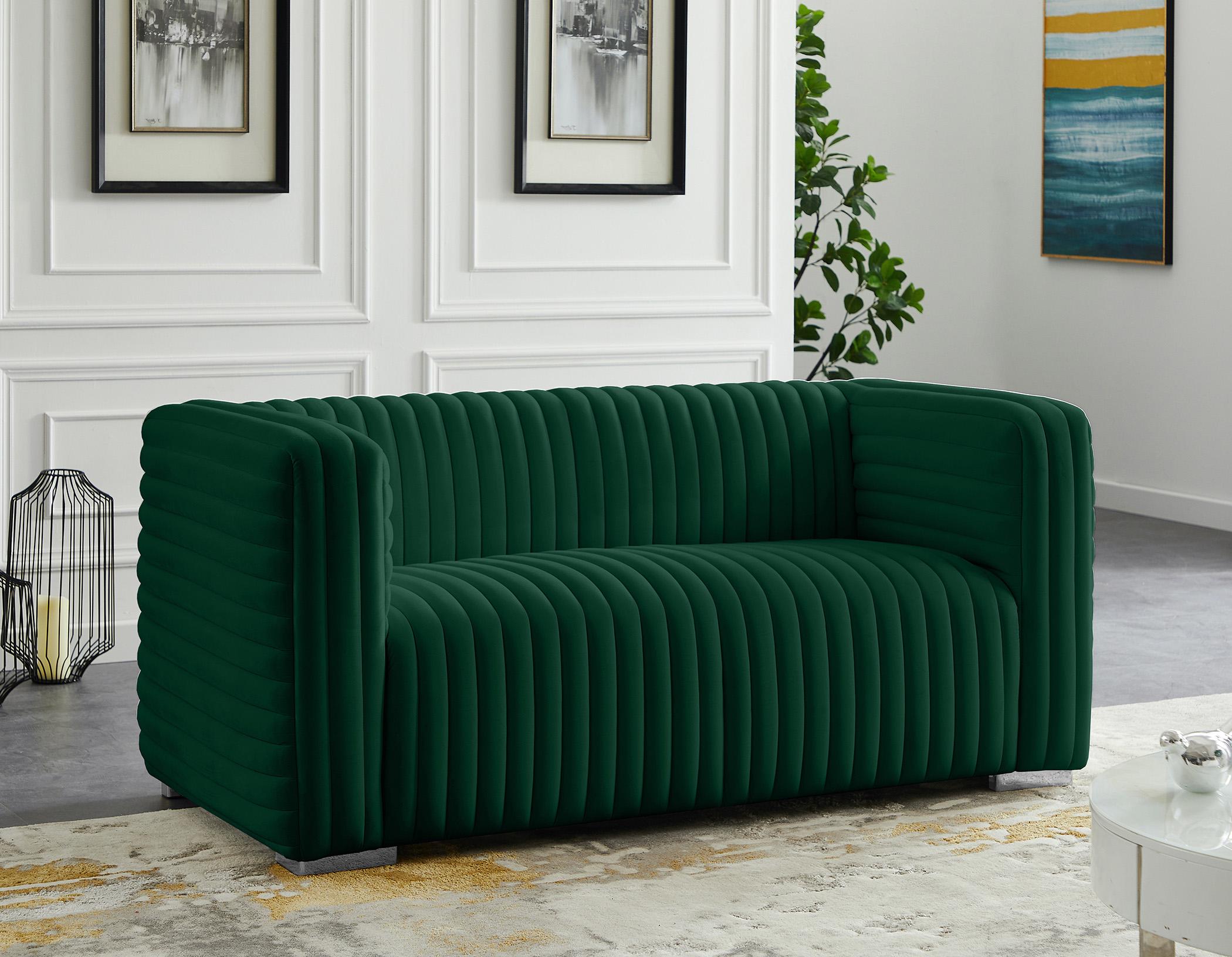 

        
Meridian Furniture Ravish 640Green-S-Set Sofa Set Green Velvet 094308256153

