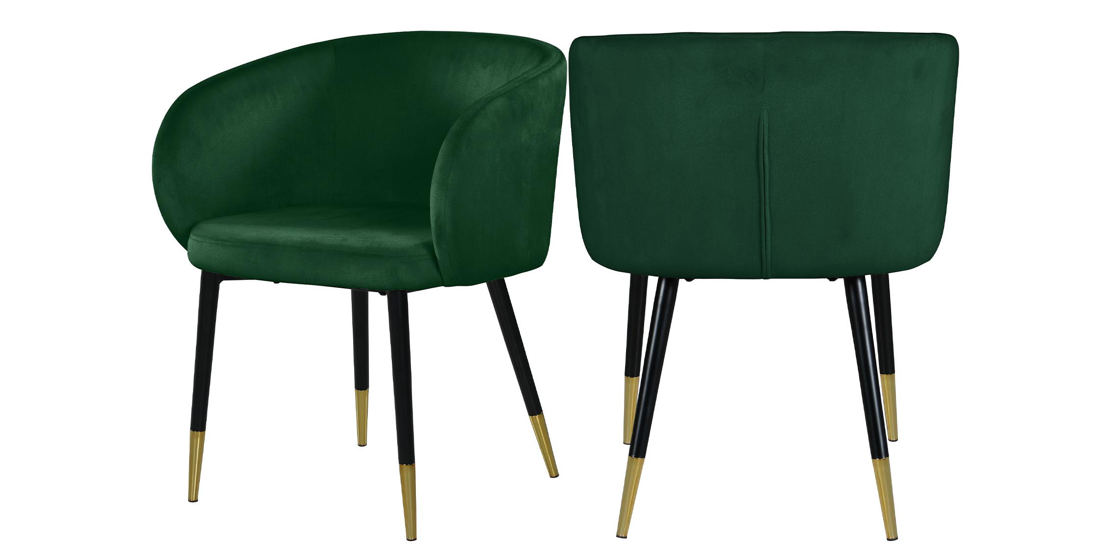 

        
Meridian Furniture LOUISE 733Green Dining Chair Set Chrome/Green Velvet 704831404760
