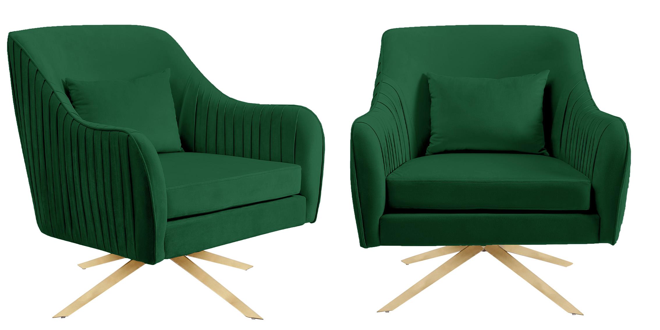 

        
Meridian Furniture PALOMA 585Green Arm Chair Set Green Velvet 704831400465
