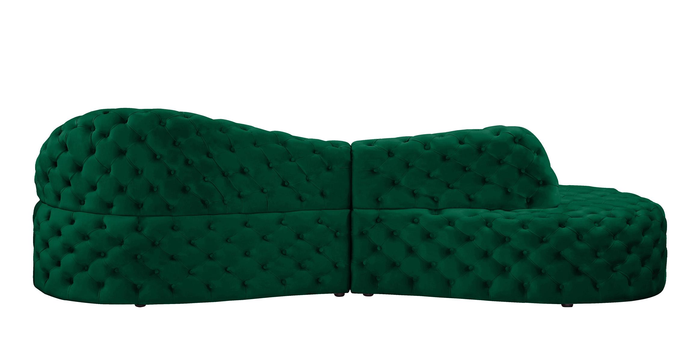 

    
654Green-Sectional Glam Green Velvet Tufted Sectional Sofa ROYAL 654Green Meridian Contemporary
