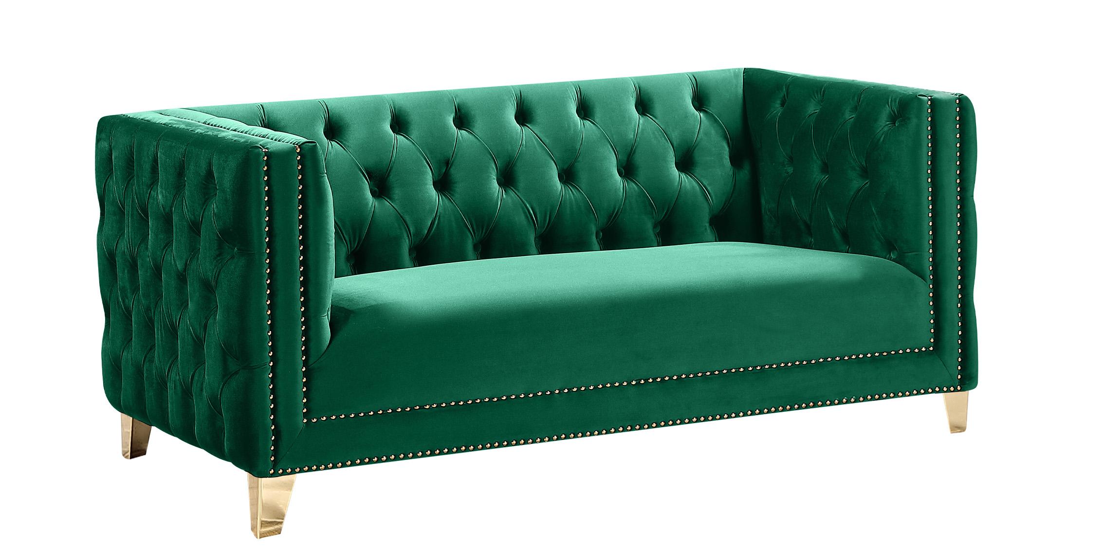 

        
Meridian Furniture MICHELLE 652Green-S-Set-2 Sofa Set Green Velvet 753359804385

