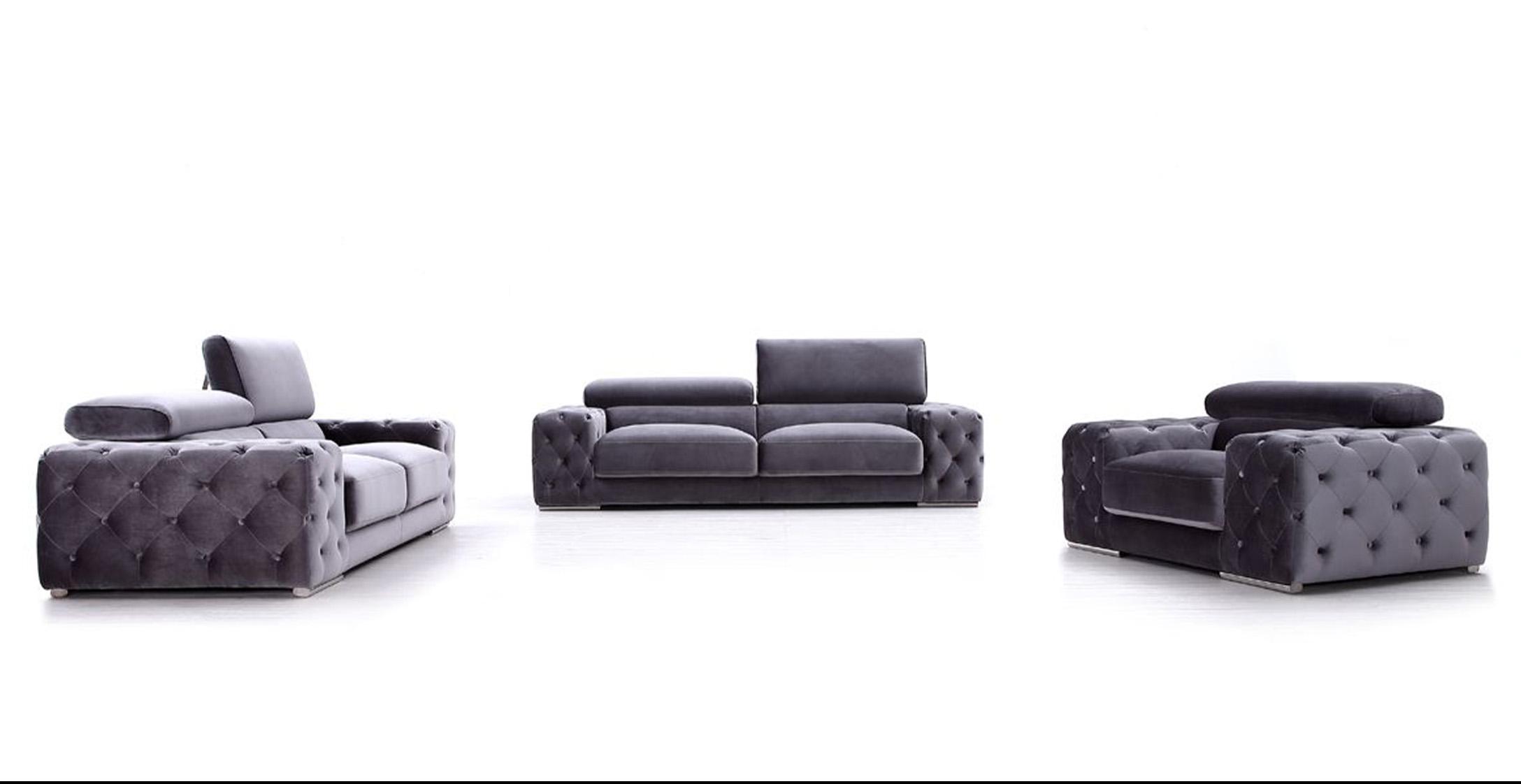 

    
VIG Furniture VG2T-0766-GRY Sofa Set Gray VG2T-0766-GRY
