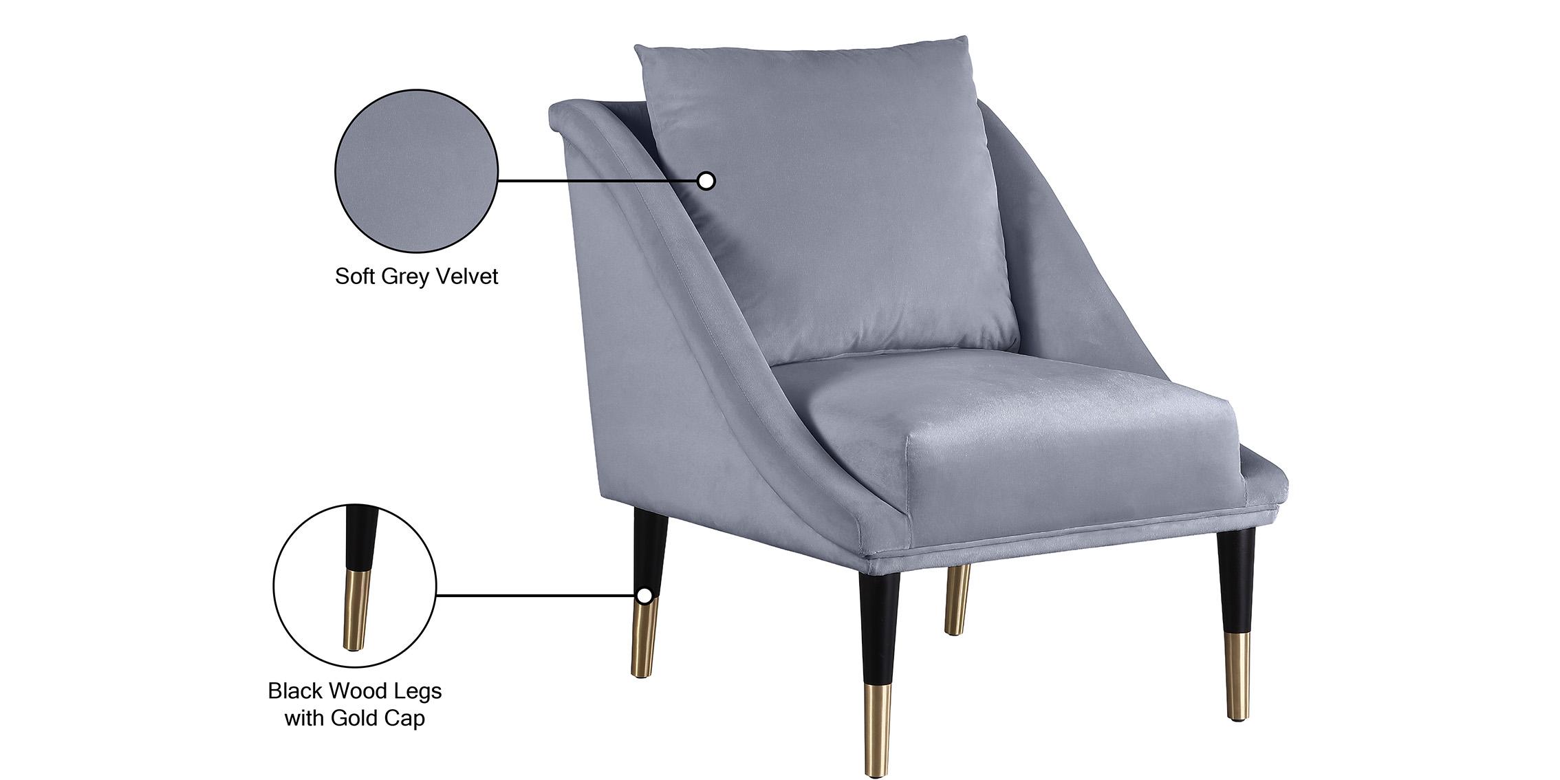

    
517Grey-C-Set-2 Glam Grey Velvet Accent Chair Set 2 Pcs ELEGANTE 517Grey-C Meridian Modern

