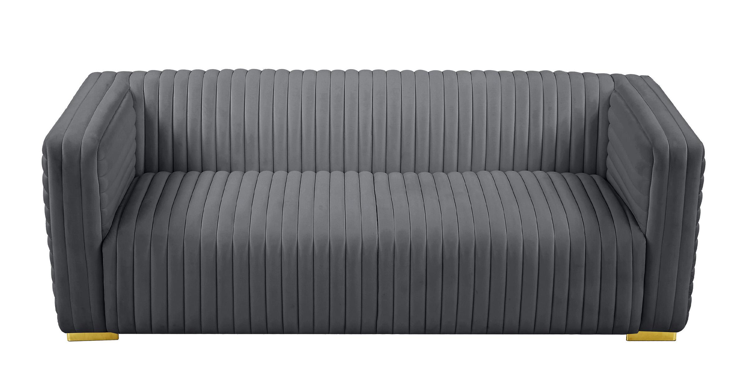 

    
640Grey-S-Set-3 Glam GREY Velvet Channel Tufted Sofa Set 3Pcs Ravish 640Grey-S Meridian Modern
