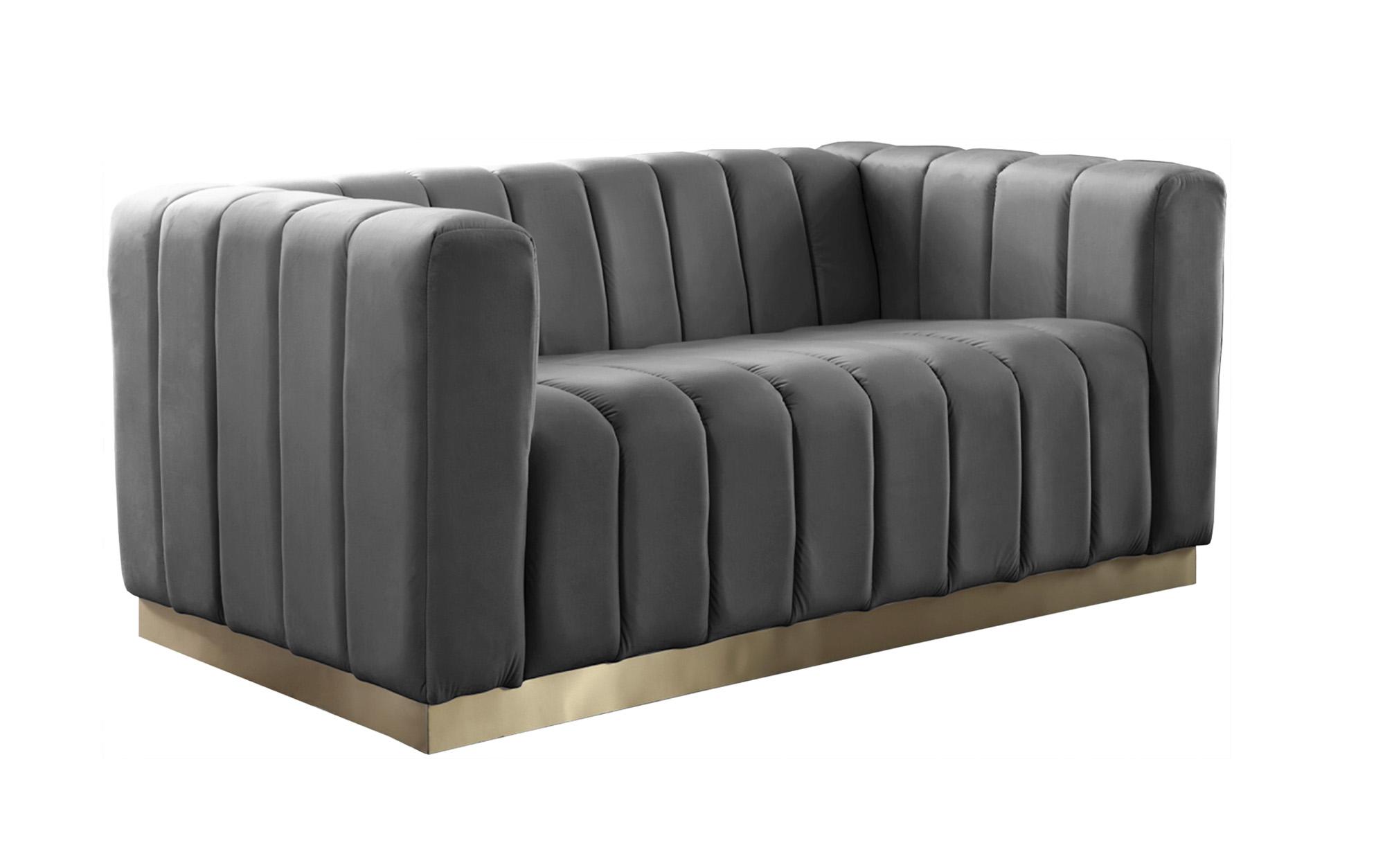 

    
Meridian Furniture MARLON 603Grey-S-Set-2 Sofa Set Gray/Gold 603Grey-S-Set-2
