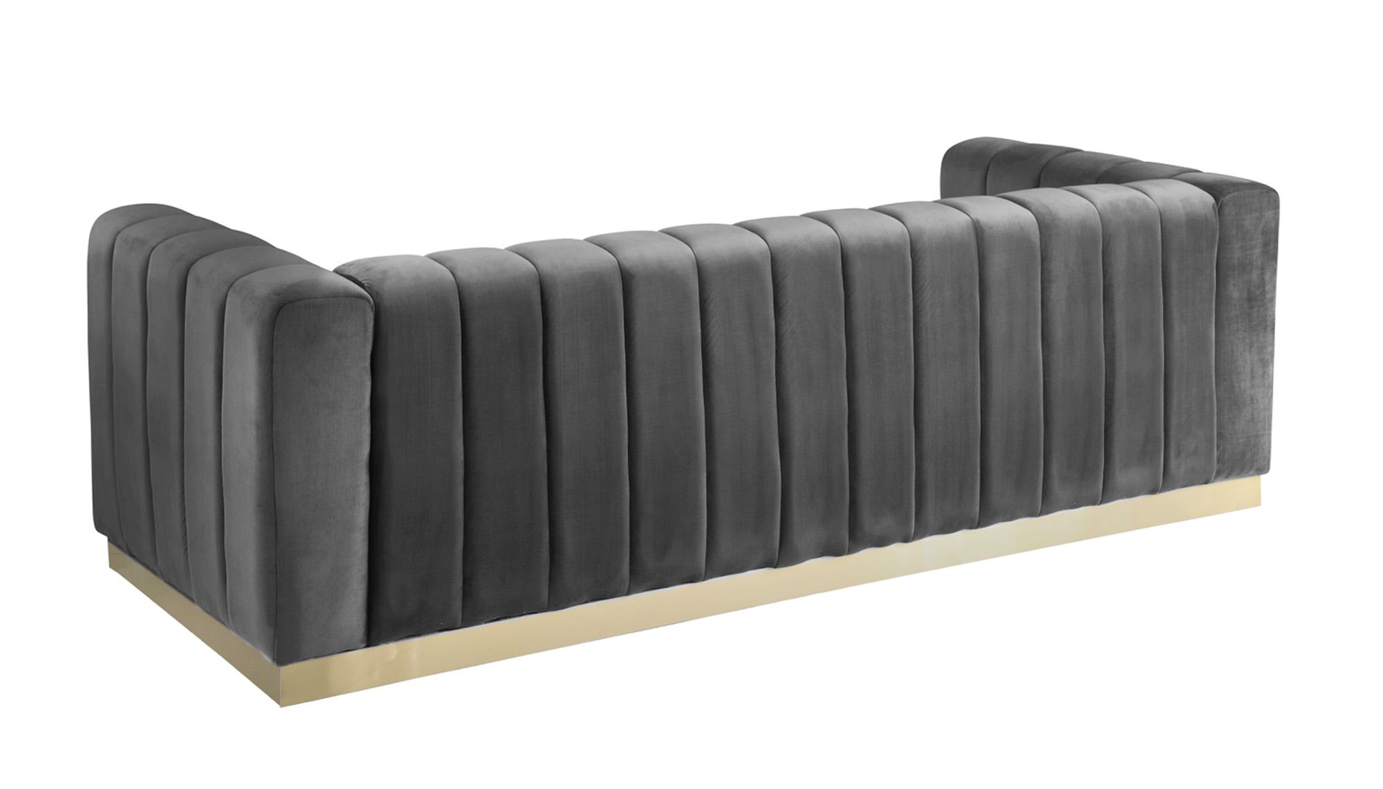 

        
704831408638Glam Grey Velvet Tufted Sofa Set 3Pcs MARLON 603Grey-S Meridian Contemporary
