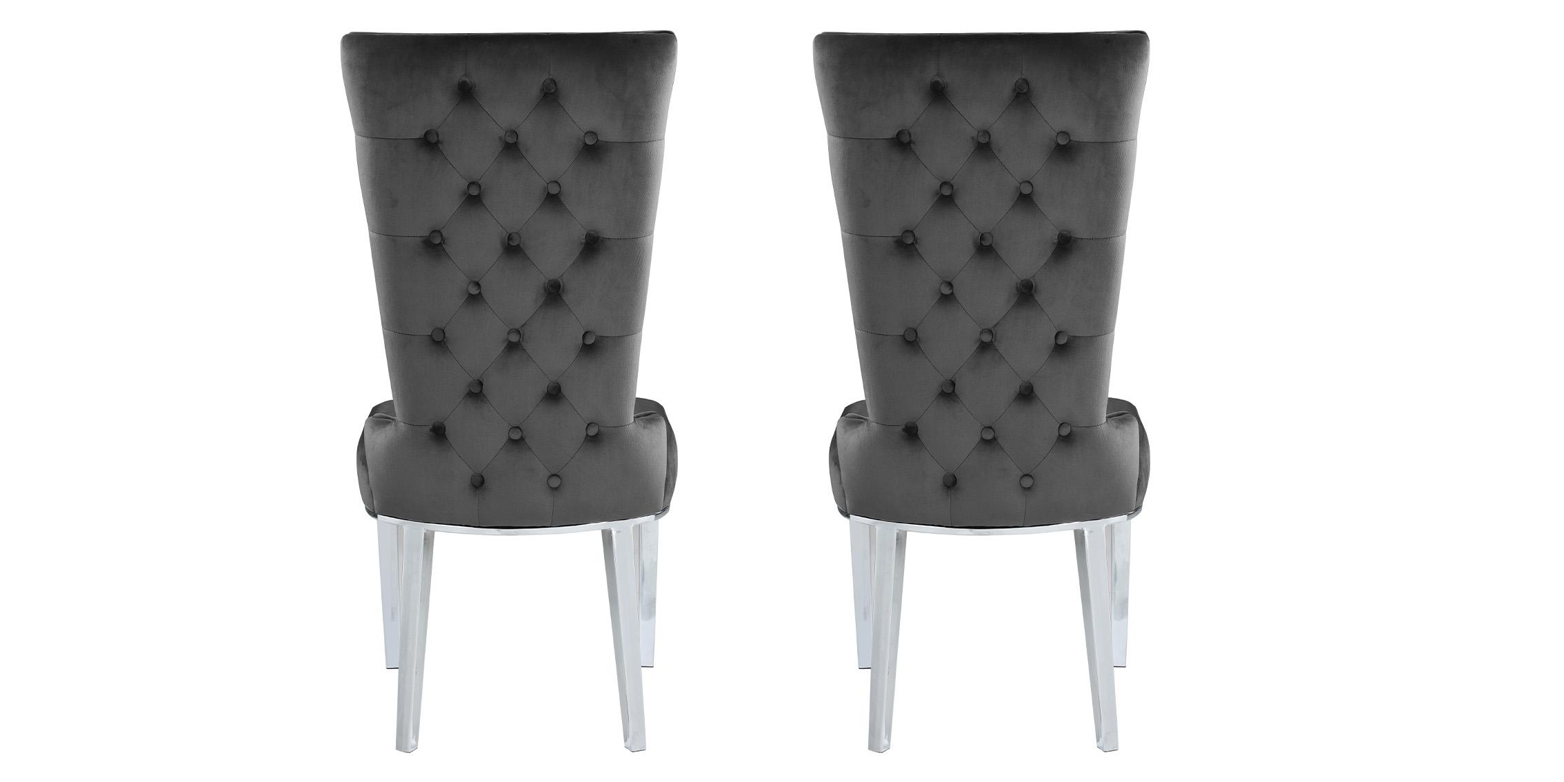 

        
Meridian Furniture SERAFINA 729Grey-C Chair Set Chrome/Gray Velvet 704831404586
