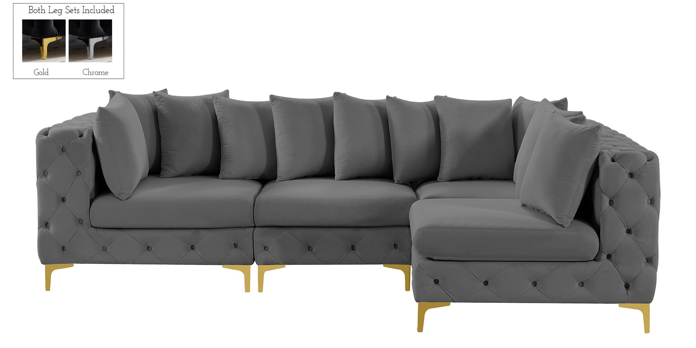 

    
686Grey-Sec4A Meridian Furniture Modular Sectional Sofa
