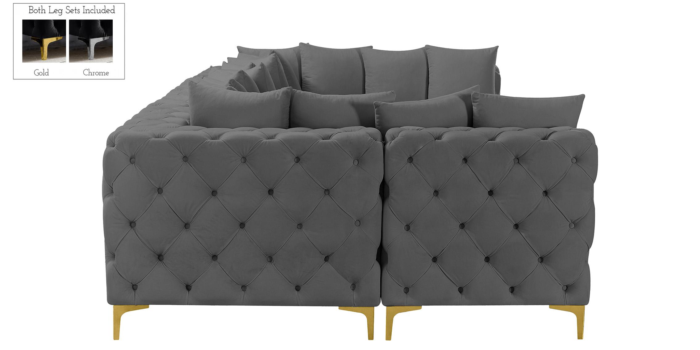 

    
686Grey-Sec6B Meridian Furniture Modular Sectional Sofa
