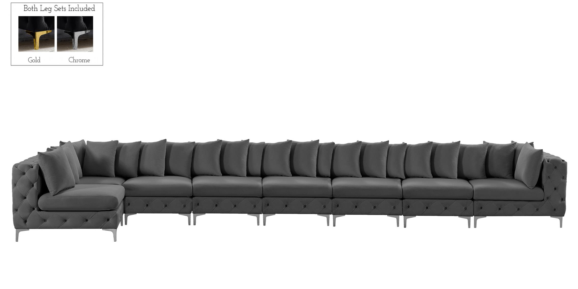 

    
686Grey-Sec8B Meridian Furniture Modular Sectional Sofa
