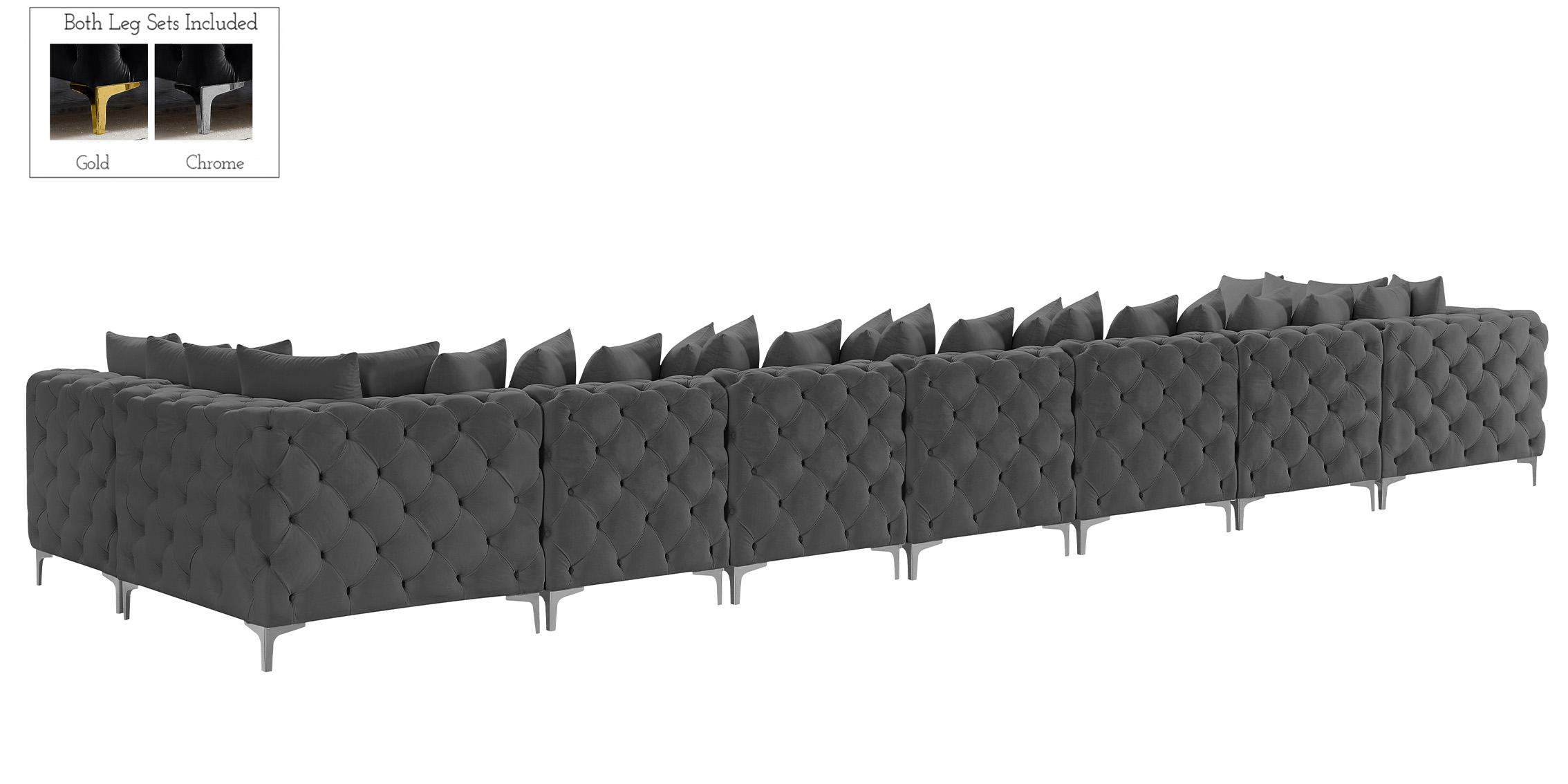 

        
Meridian Furniture TREMBLAY 686Grey-Sec9A Modular Sectional Sofa Gray Fabric 94308270180
