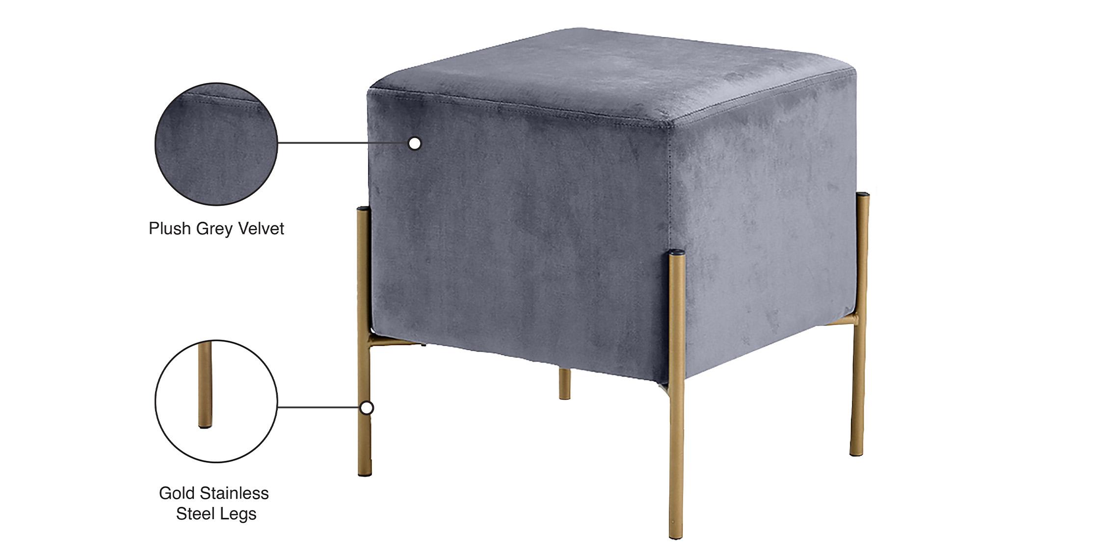 

        
Meridian Furniture 131Grey Ottoman Set Gray Velvet 647899952517
