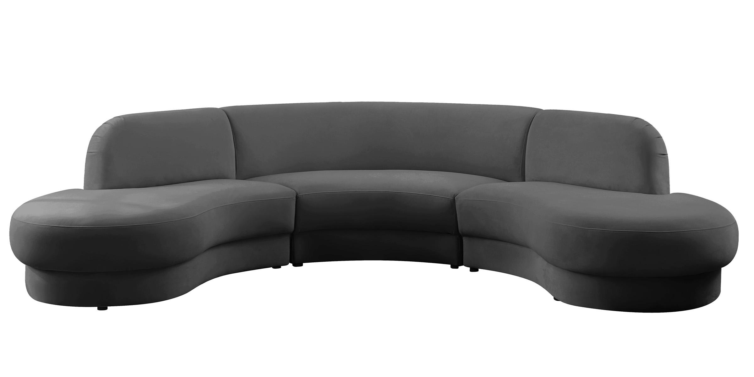 

        
Meridian Furniture Rosa 628Grey-Sectional Sectional Sofa Gray Velvet 094308255903
