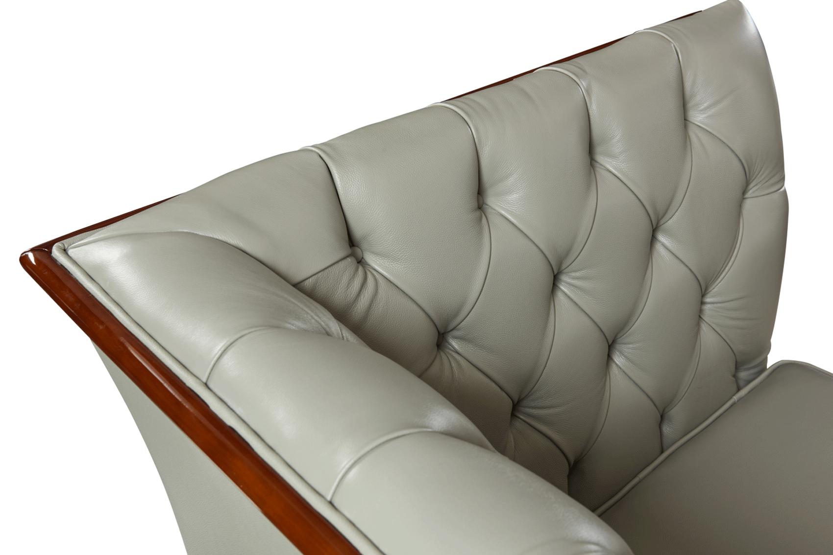 

                    
ESF 401 Loveseat Light Grey Genuine Leather Purchase 
