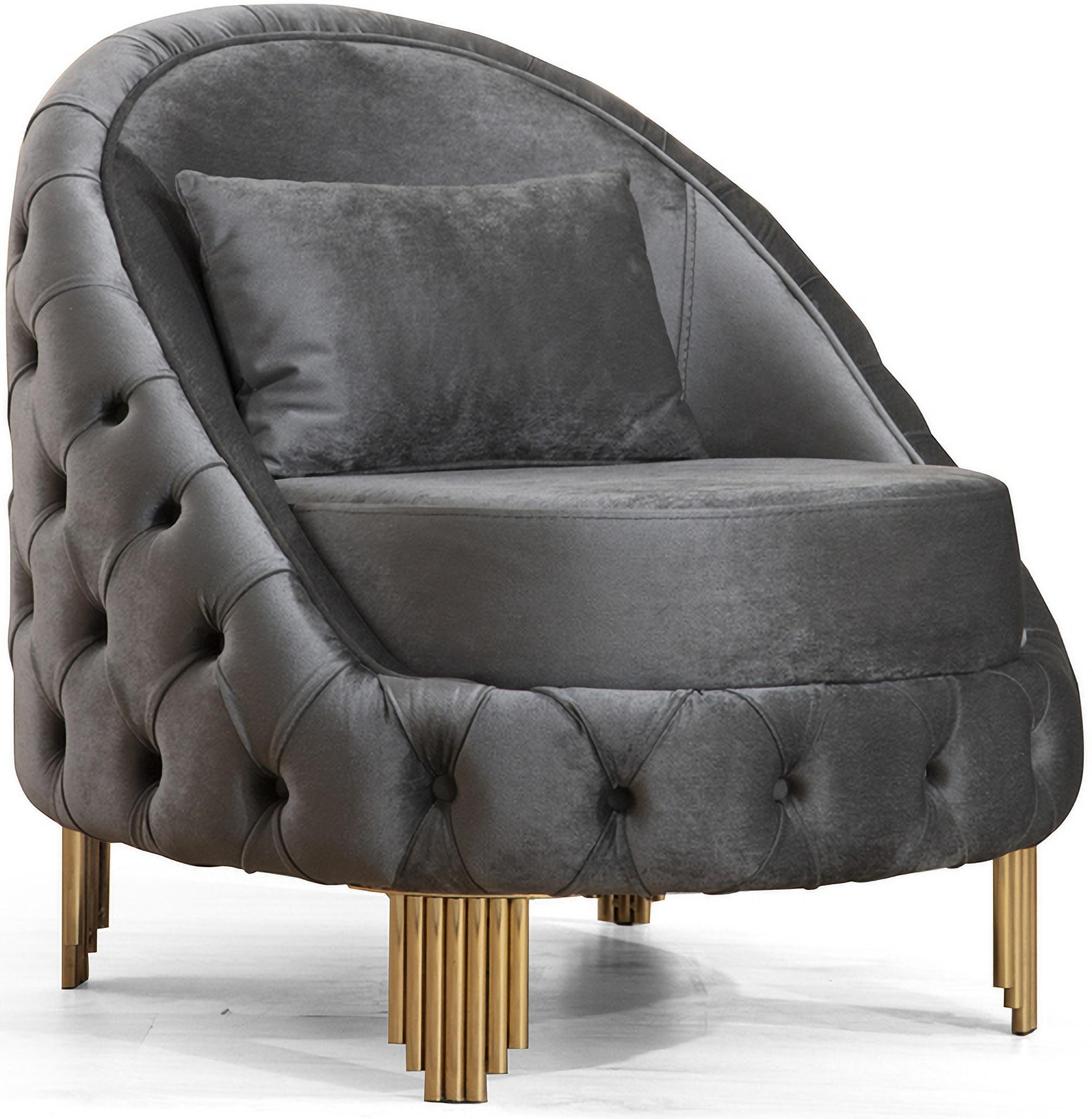 

    
GRAY Button Tufted Velvet Chair Set 2Pcs VANESSA Galaxy Home Modern

