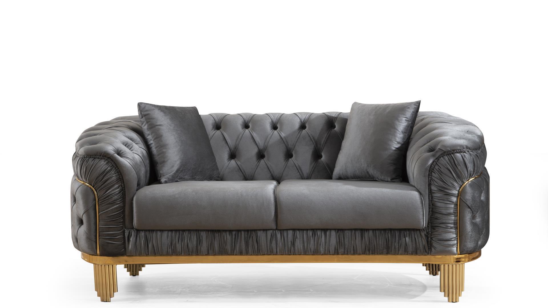 

    
VANESSA-GR-S-L Galaxy Home Furniture Sofa Set
