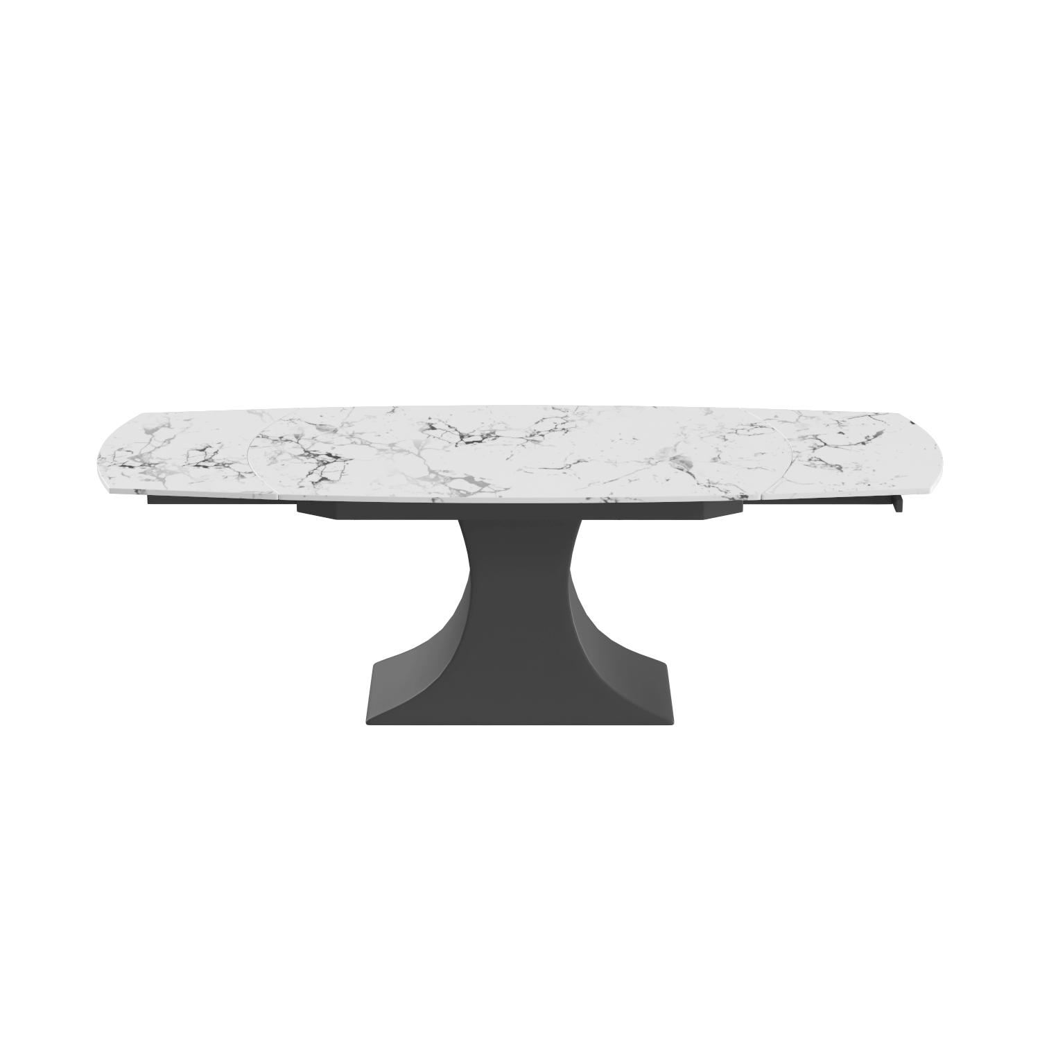 

    
 Order  Glam Marble-finish 9035 Table & 1254 Chairs Set 5 ESF Made in Italy Contemporary
