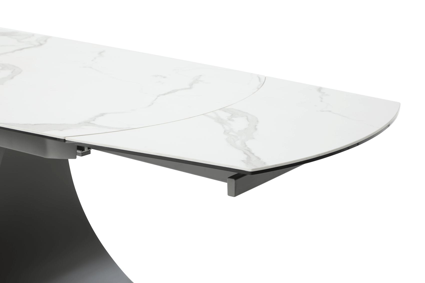 

    
 Order  Glam Marble-finish Glass & Ceramic Table 9035 ESF Made in Italy Contemporary
