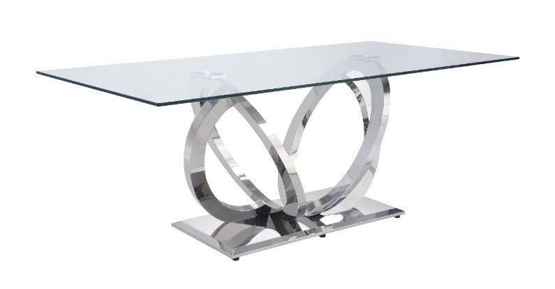 

                    
Acme Furniture Finley Dining Table Silver  Purchase 
