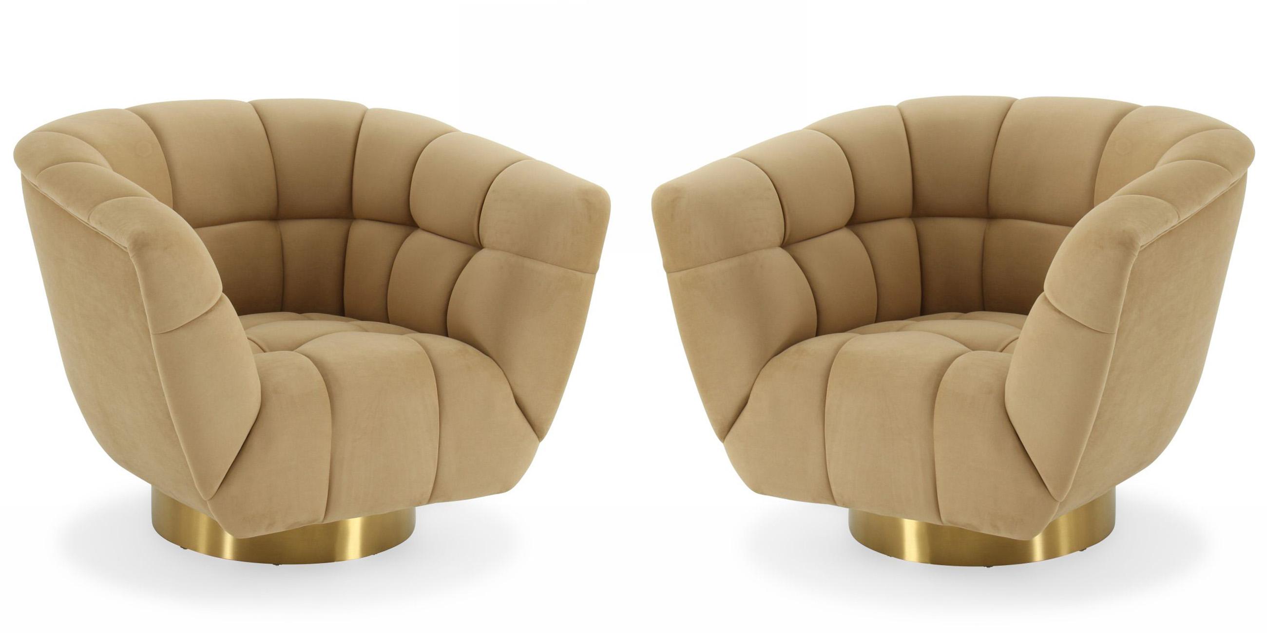 

    
Glam Mustard & Gold Biscuit Tufting Fabric Chair Set 2Pcs VIG Divani Casa Granby

