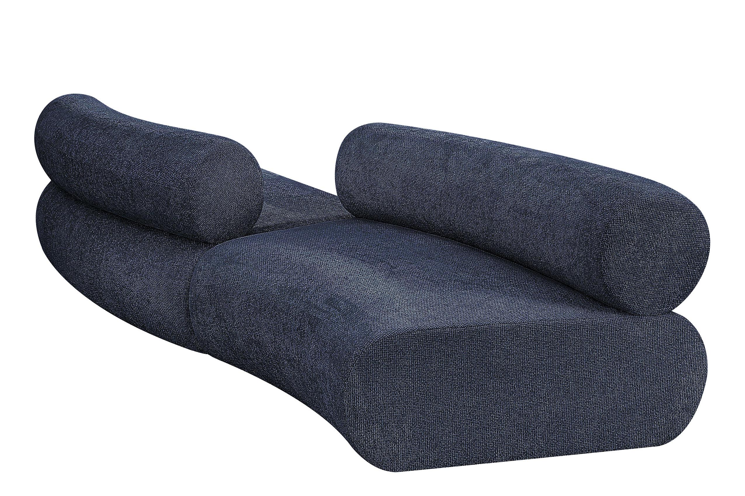 Contemporary, Modern Modular Sectional Sofa Bale 114Navy-S2B 114Navy-S2B in Navy Chenille
