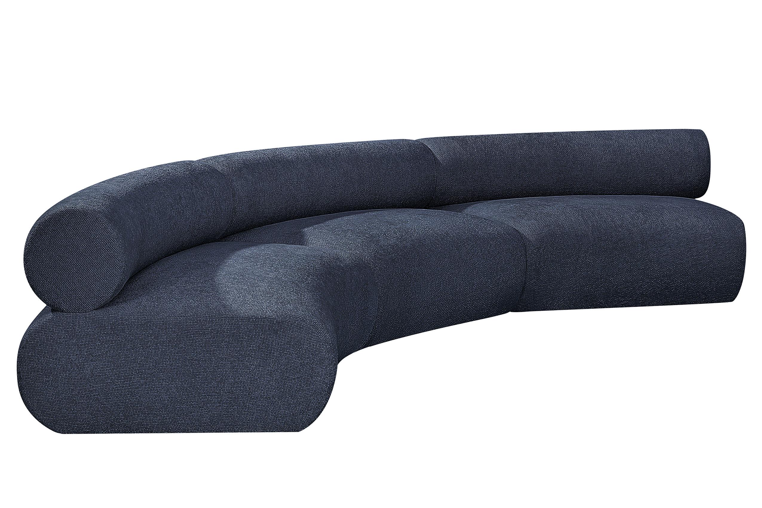 Contemporary, Modern Modular Sectional Sofa Bale 114Navy-S3A 114Navy-S3A in Navy Chenille