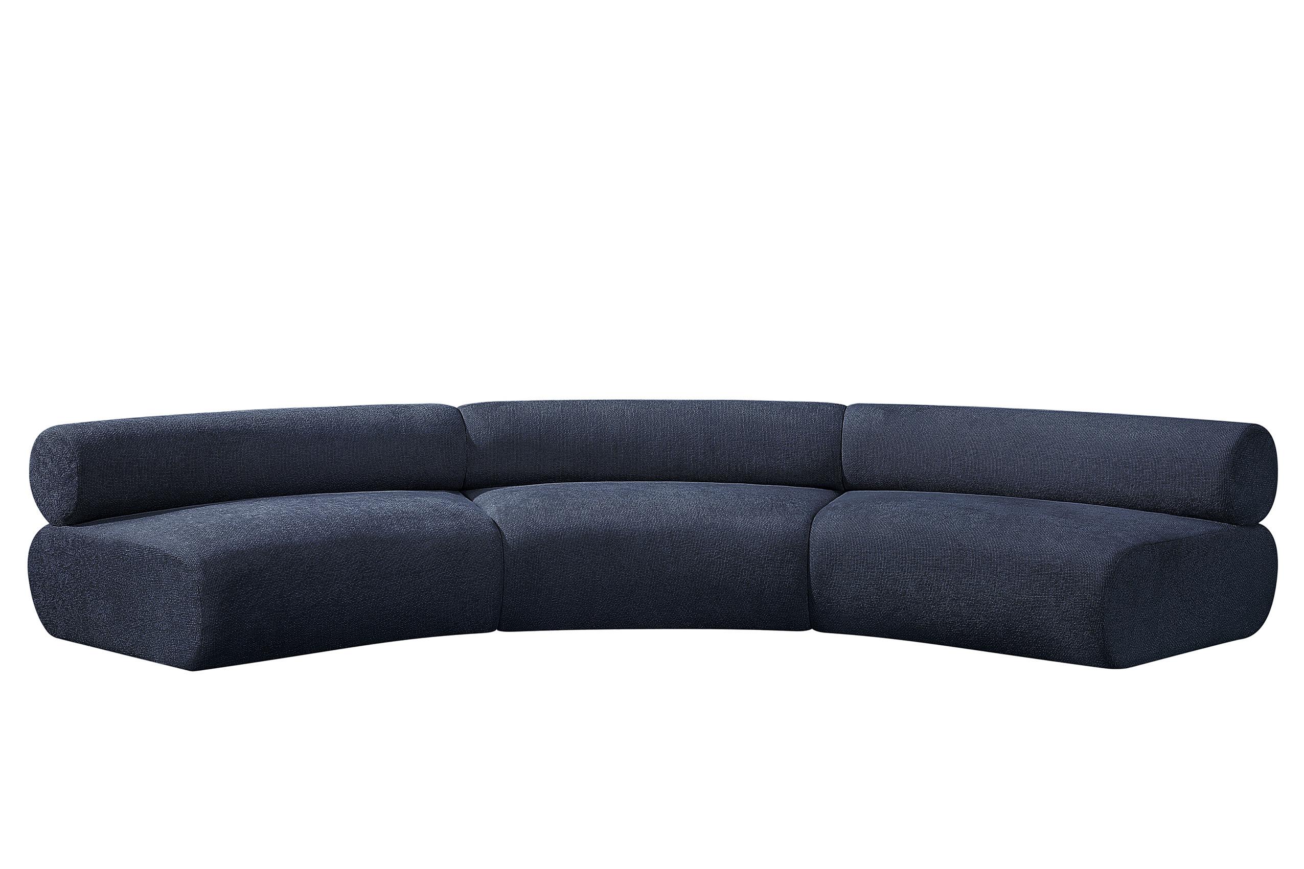

    
114Navy-S3A Meridian Furniture Modular Sectional Sofa
