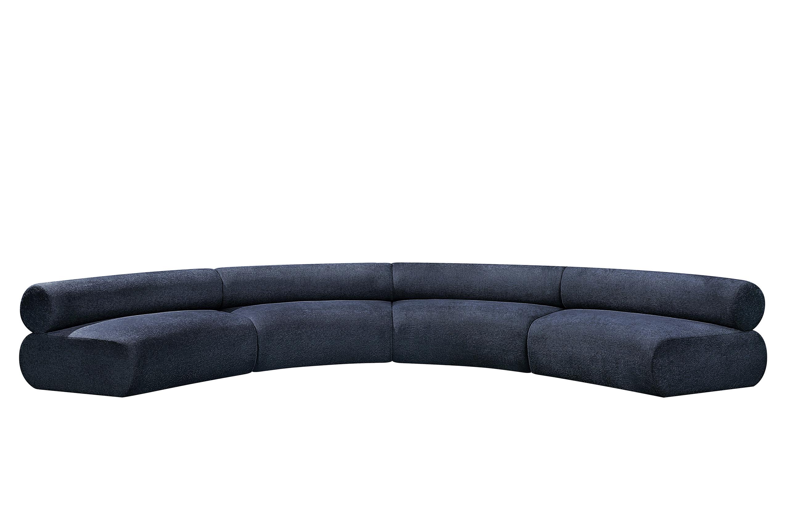 

    
114Navy-S4A Meridian Furniture Modular Sectional Sofa
