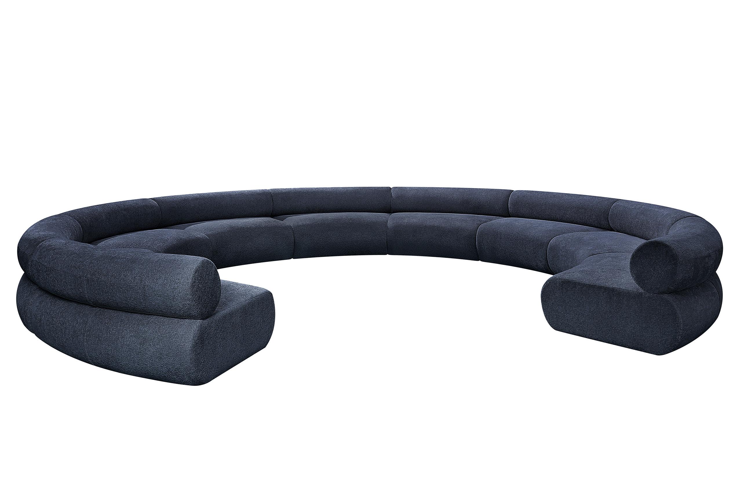 

        
Meridian Furniture Bale 114Navy-S9A Modular Sectional Sofa Navy Chenille 094308304557
