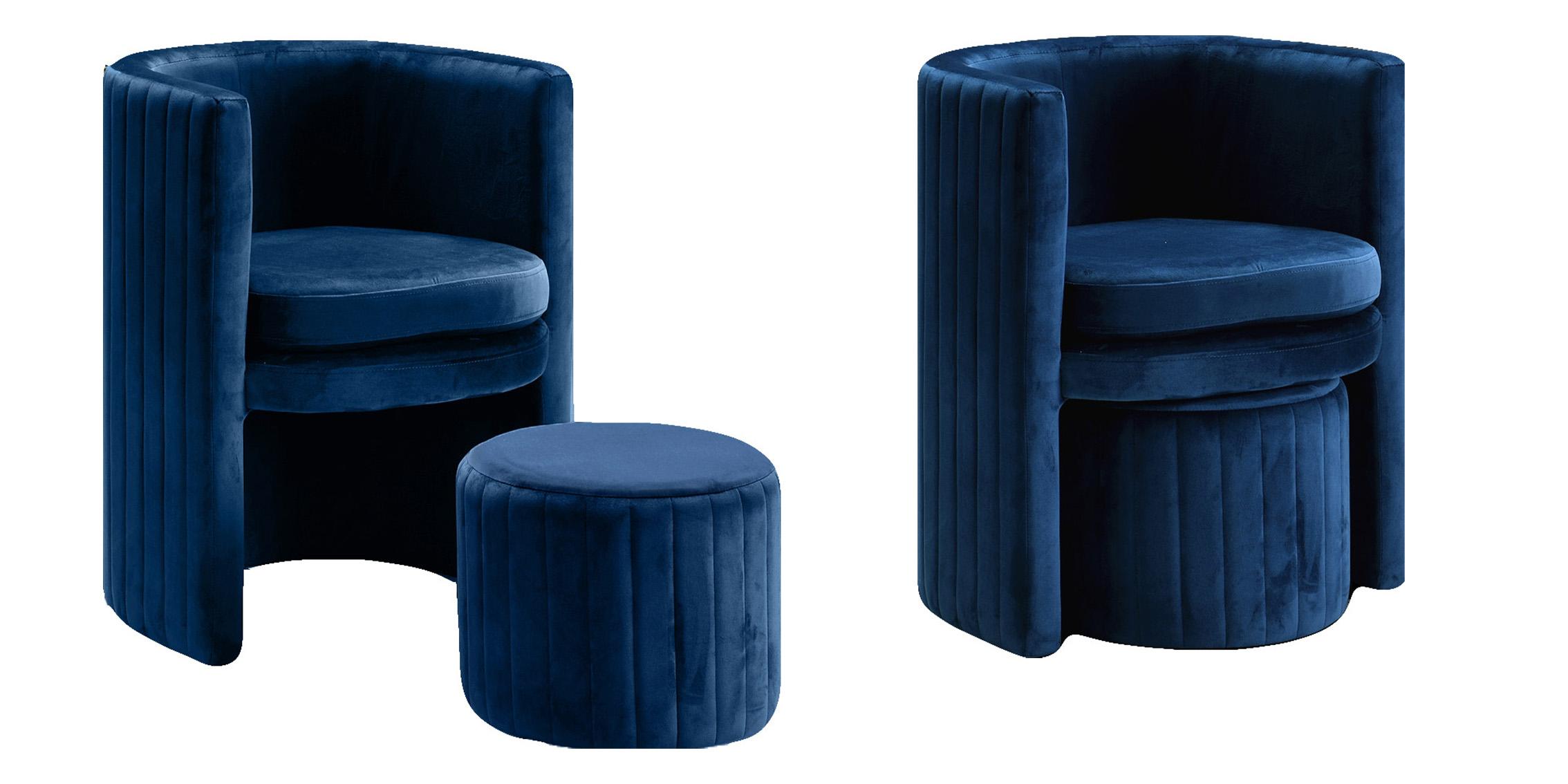 

    
Meridian Furniture SELENA 555Navy Arm Chair Set Navy 555Navy-Set-4
