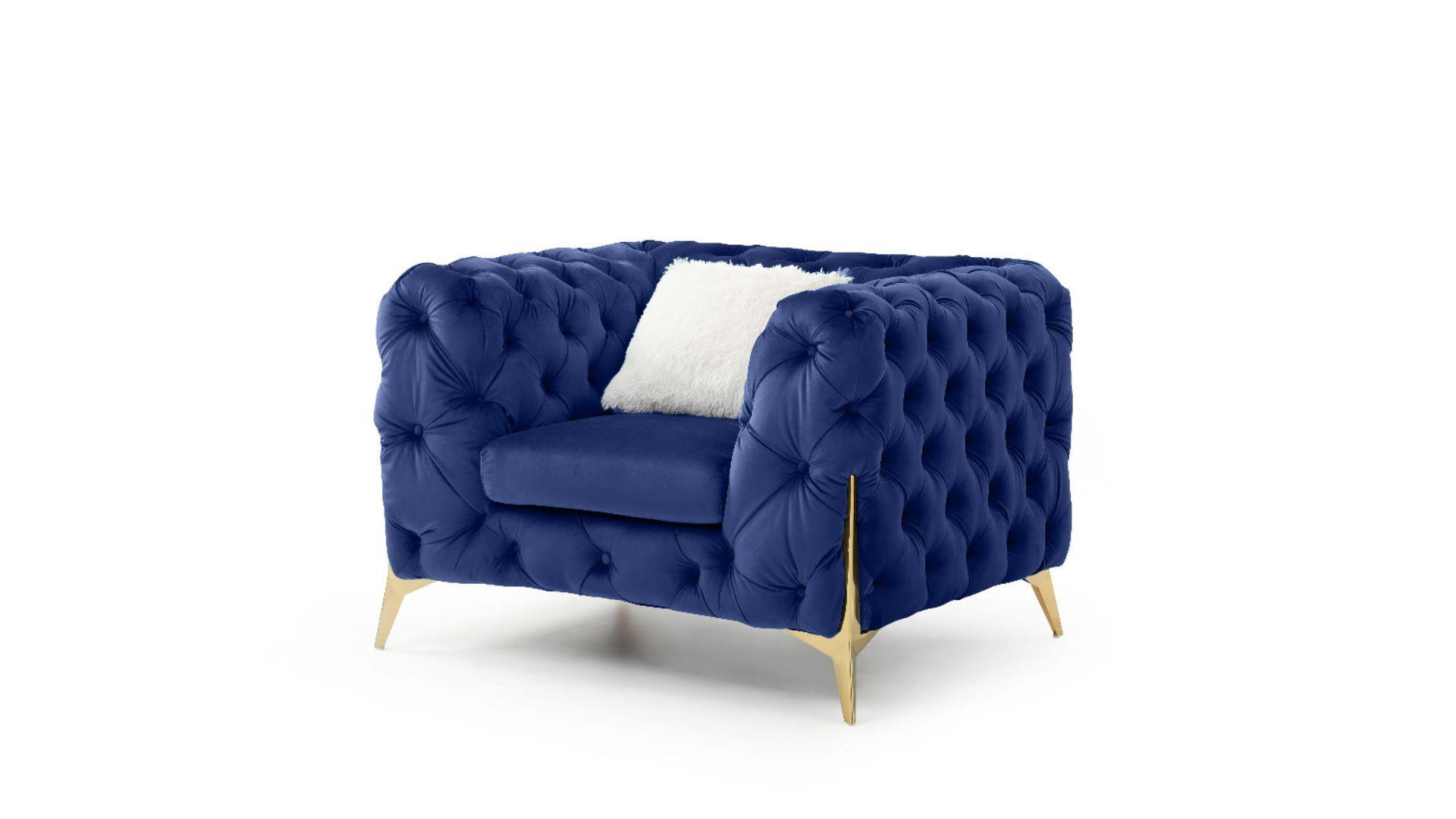 

    
Glam NAVY Velvet Arm Chair Set 2Pcs MODERNO Galaxy Home Contemporary Modern
