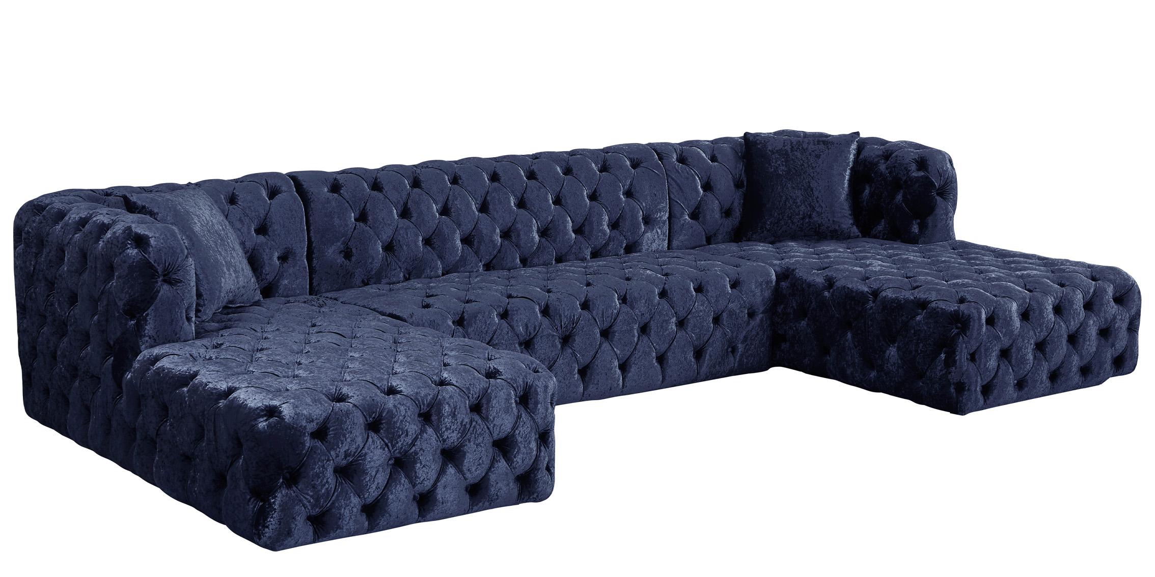

        
Meridian Furniture COCO 676Navy Modular Sectional Sofa Navy Velvet 094308254906
